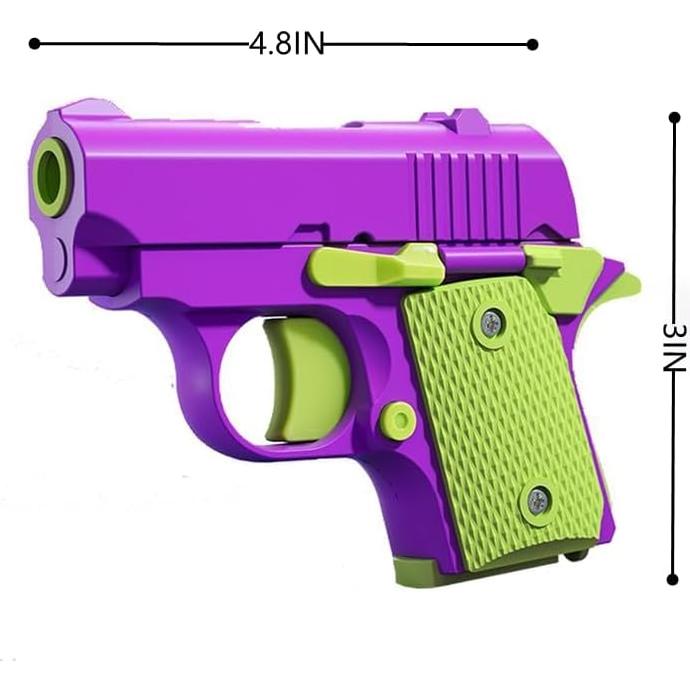 Pistola Fidget 1911 HABOS Verde Púrpura Alivio Estrés