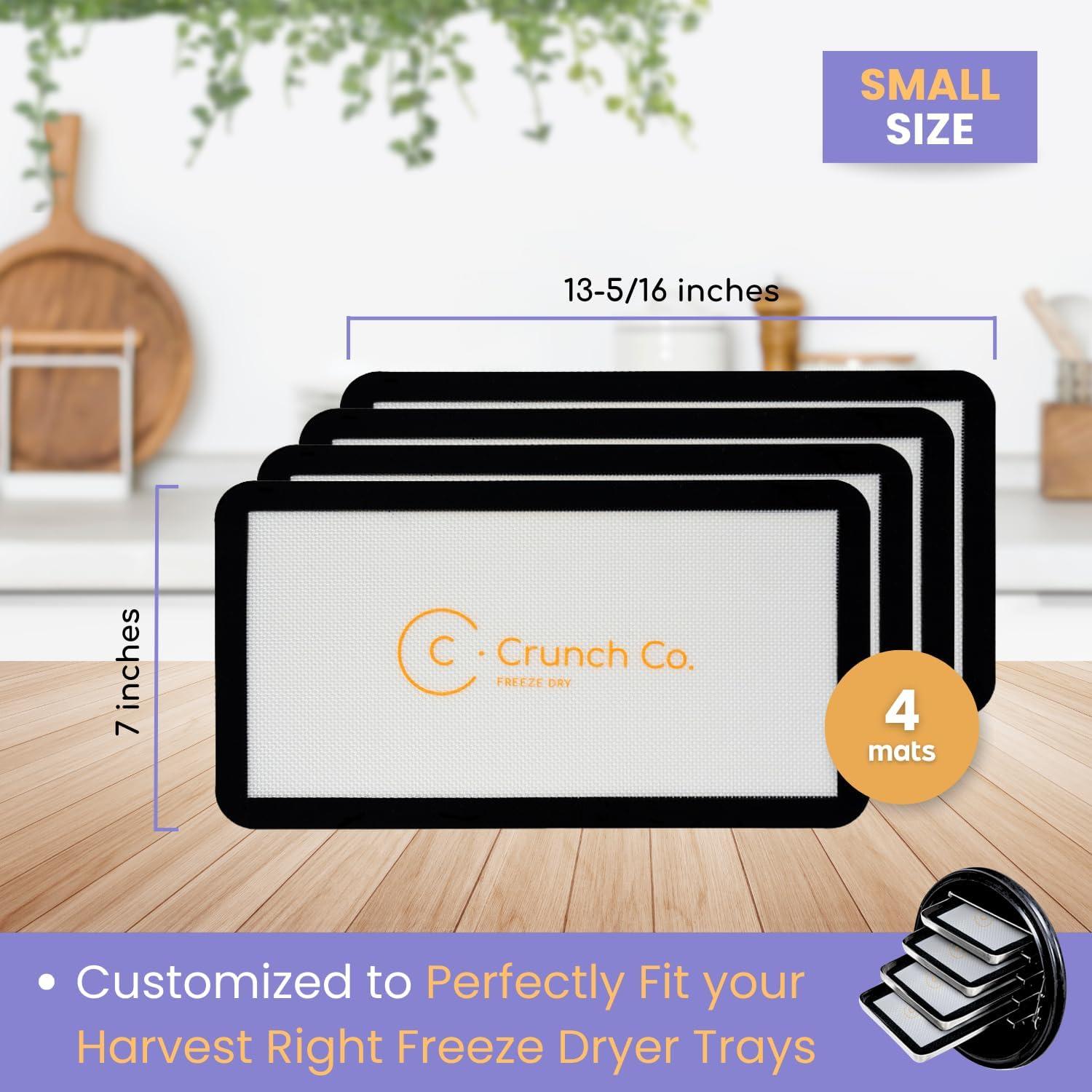 Alfombrillas de Silicona Crunch Co. para Deshidratador Harvest Right - 4 Piezas
