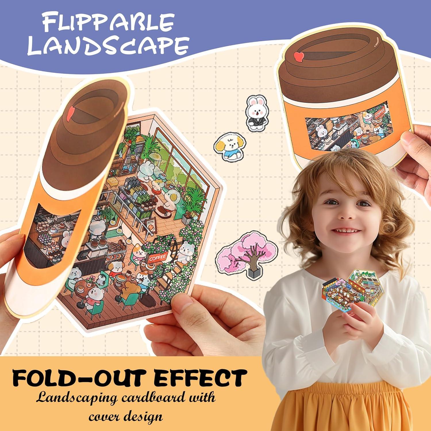 Pegatinas 3D Invertibles Zlineviy - Panadería, Postres, Sushi