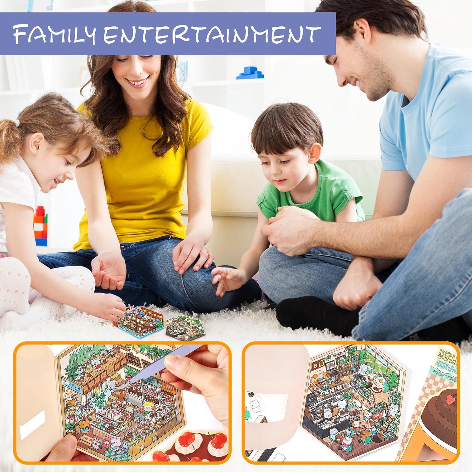 Pegatinas 3D Invertibles Zlineviy - Panadería, Postres, Sushi