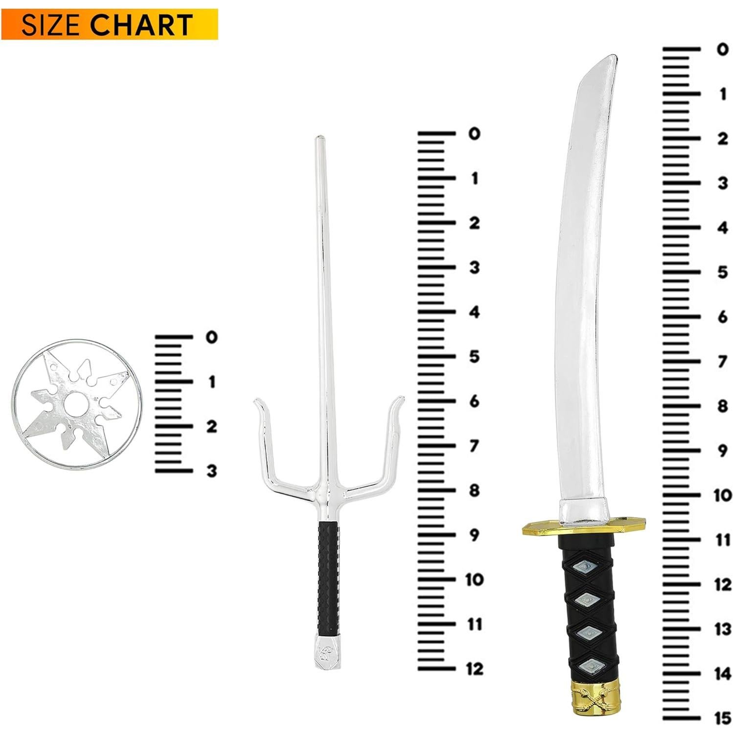 Juego de Juguetes Espada Ninja Skeleteen - 6 Piezas