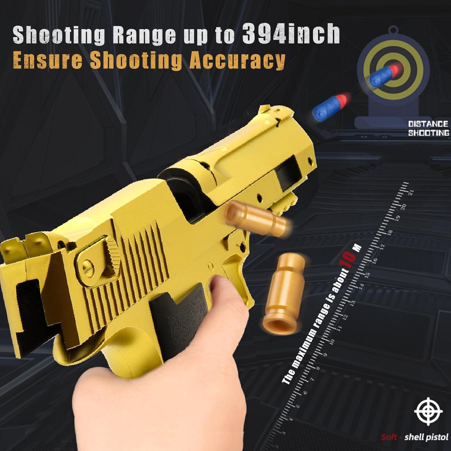 Pistola de Juguete Nogevo con Balas Blandas y Casquillos