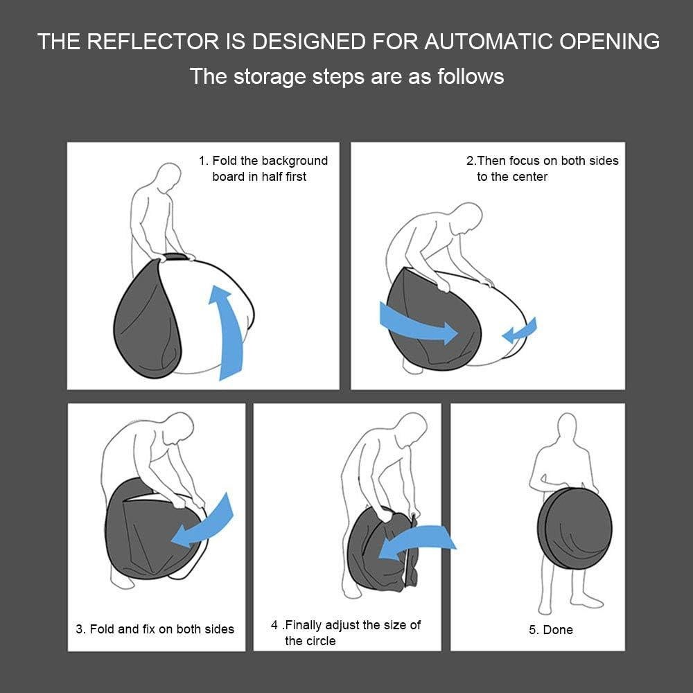 Pantalla de Fondo Verde Kakalote 75cm Plegable para Fotografía