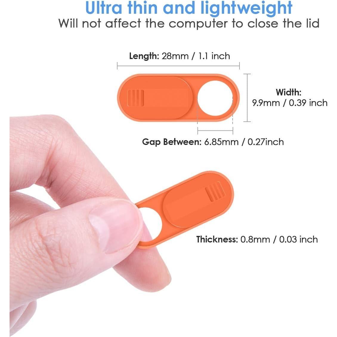 Cubierta de Webcam AFN Ultra Delgada Multicolor 6 Piezas