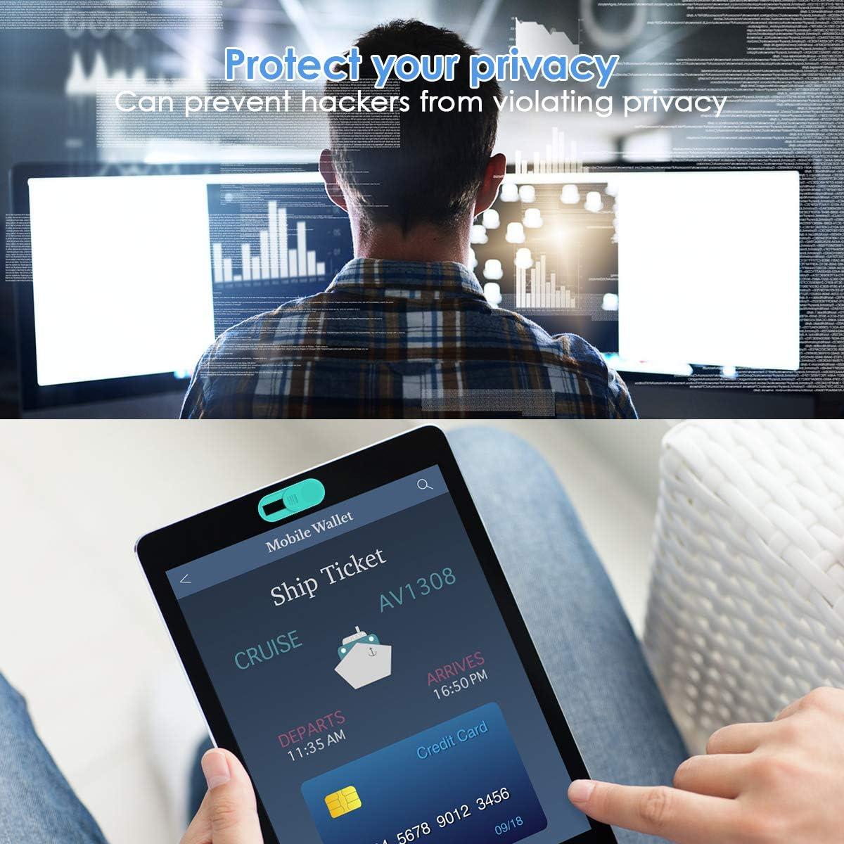 Cubierta de Webcam AFN Ultra Delgada Multicolor 6 Piezas