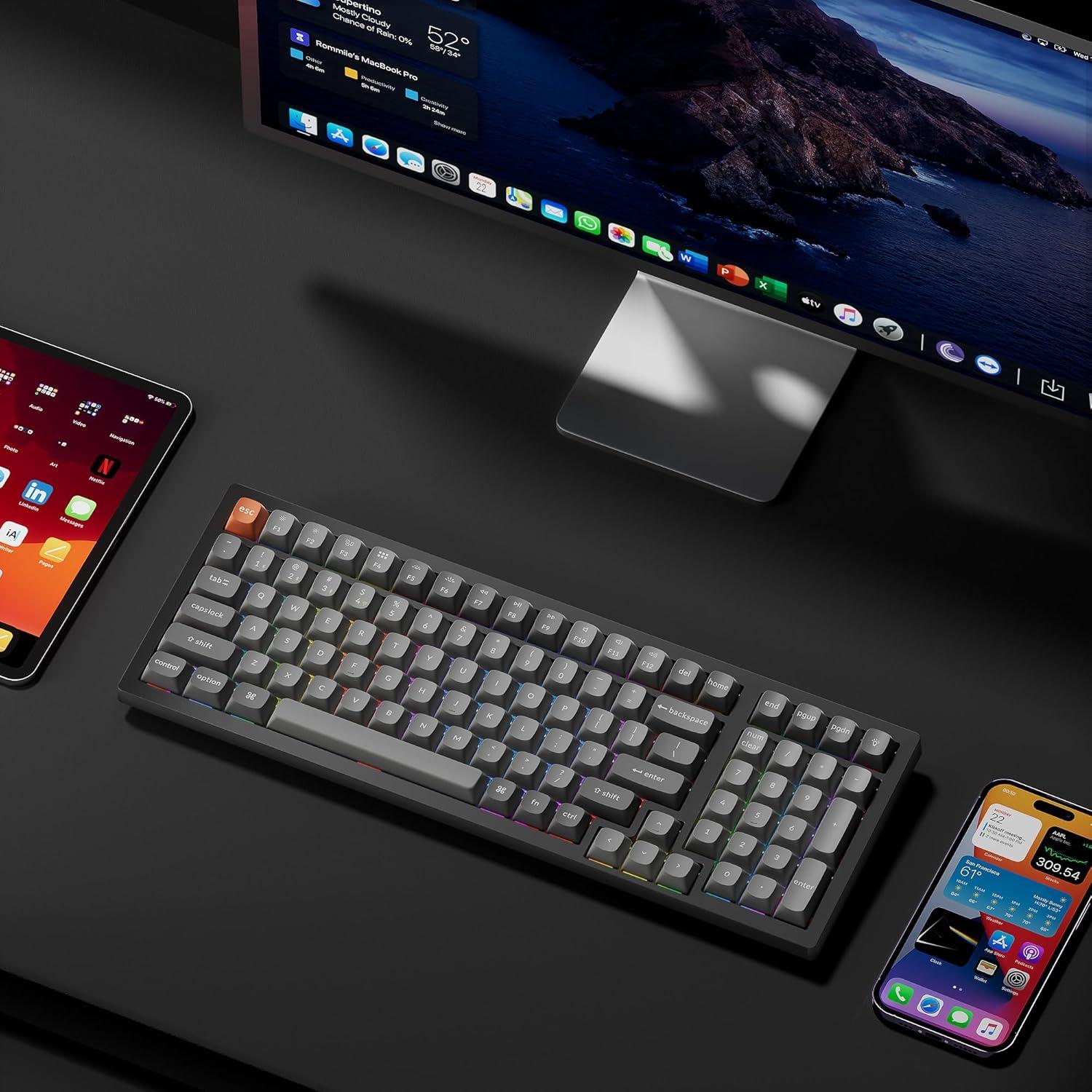 Teclado Mecánico Inalámbrico Keychron K4 Max 96% RGB