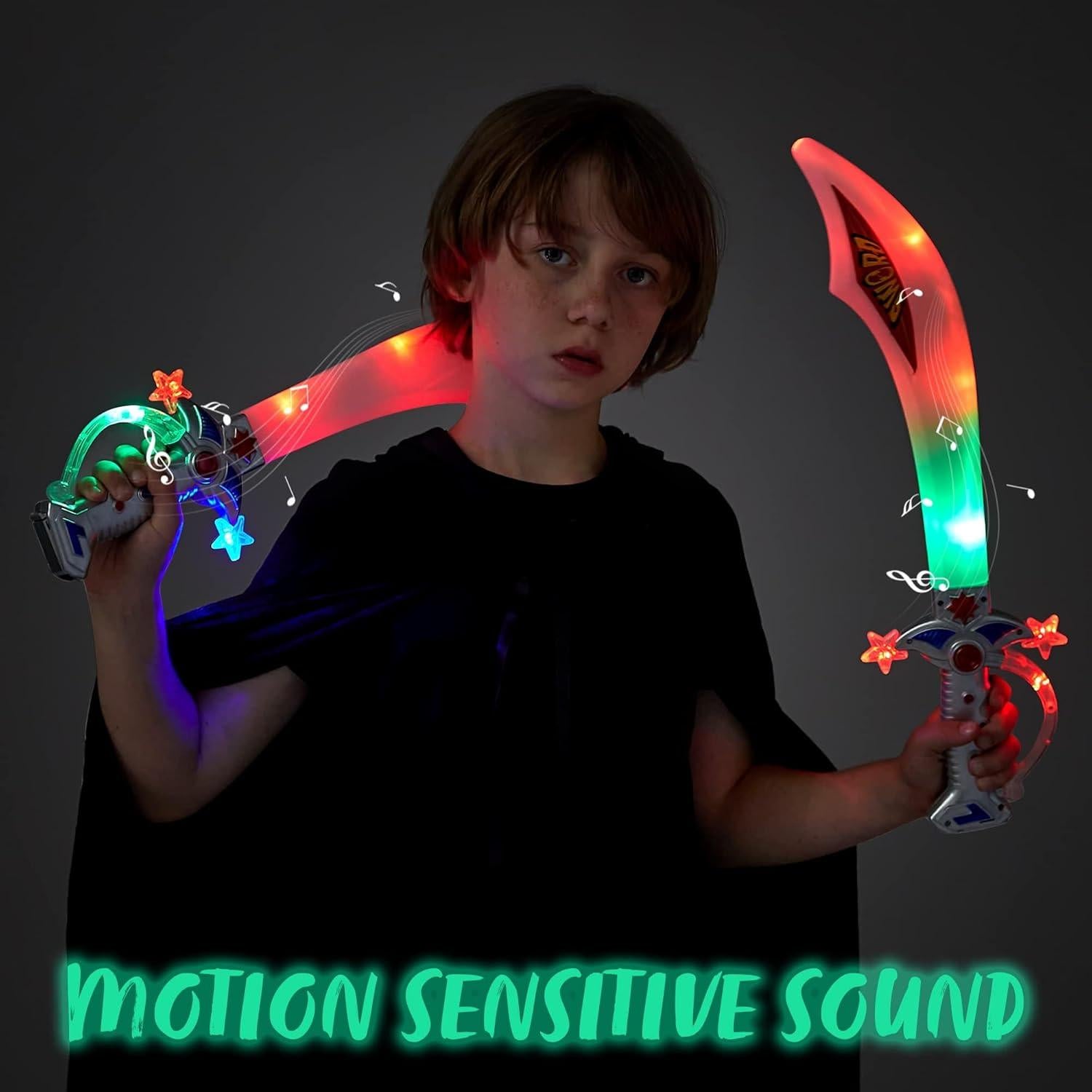 Espadas Bucaneras LED JOYIN 50 cm con Sonidos para Niños