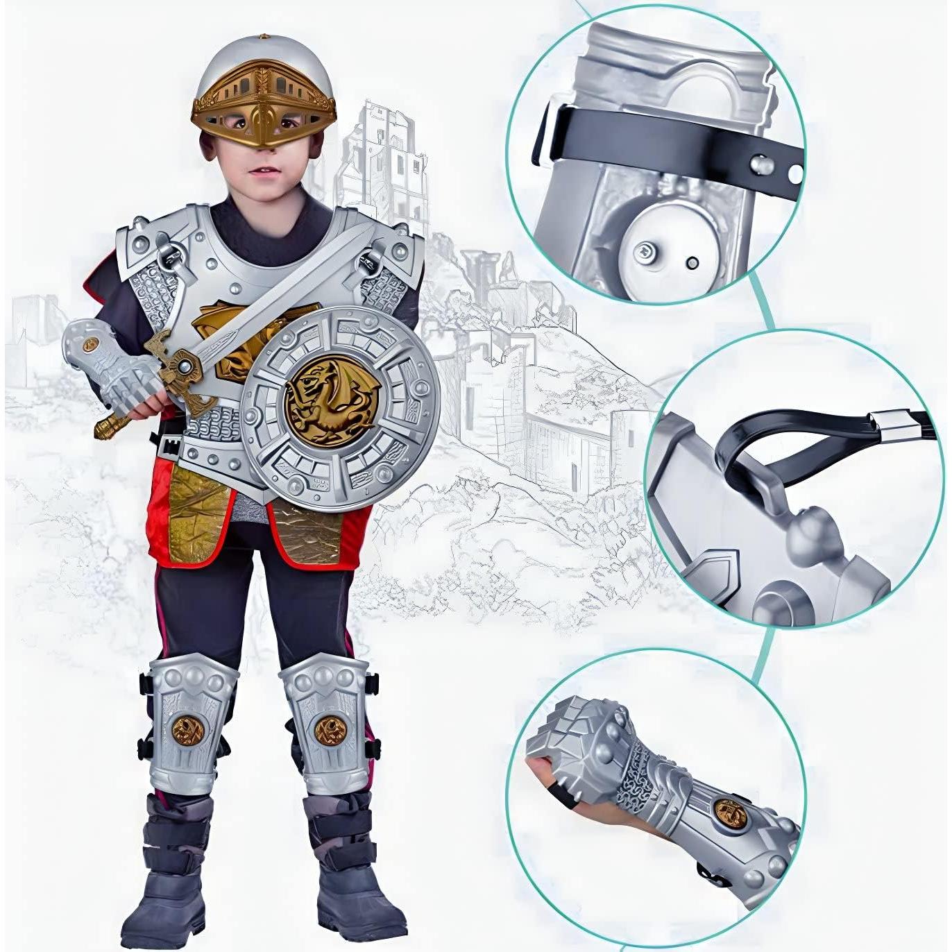 Disfraz Caballero Medieval Liberty Imports con Armas y Accesorios