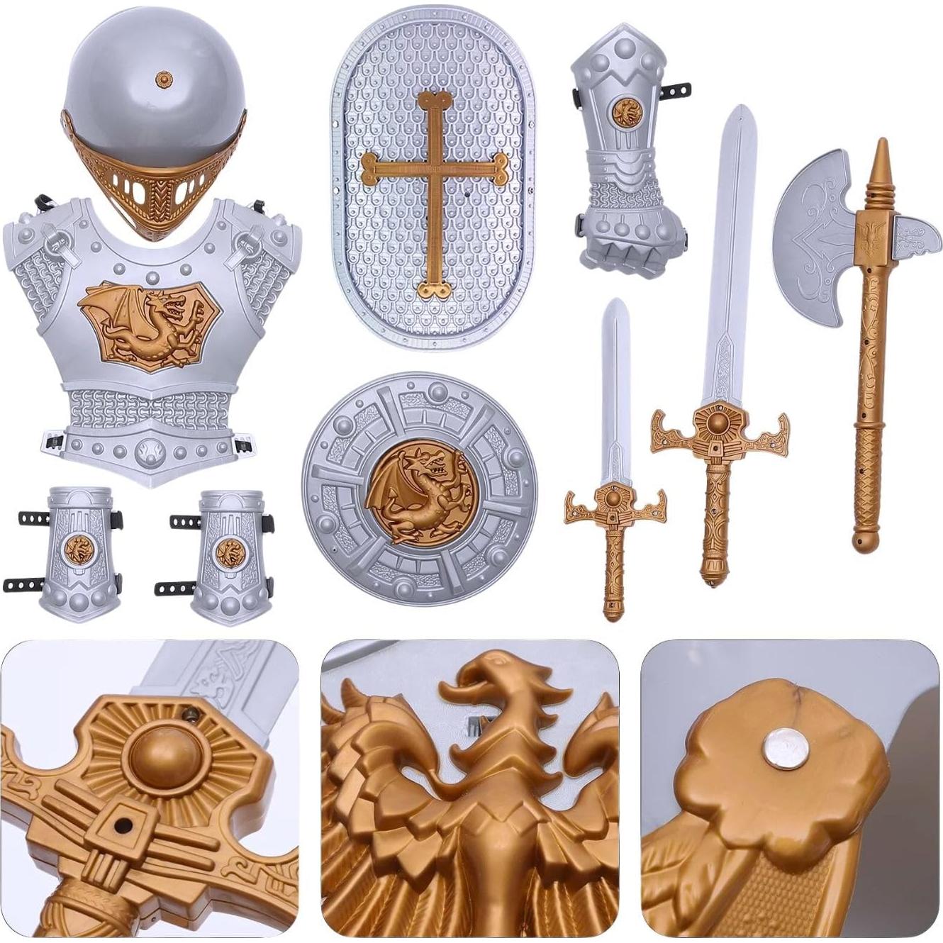 Disfraz Caballero Medieval Liberty Imports con Armas y Accesorios