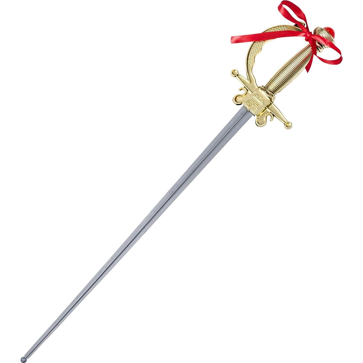 Espada de Disfraz Dorada Dress Up America con Funda 68,58 cm