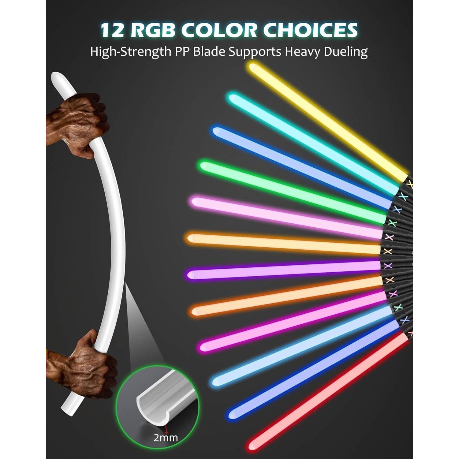 Sable de Luz 2 en 1 Saber Direct T029 12 Colores RGB