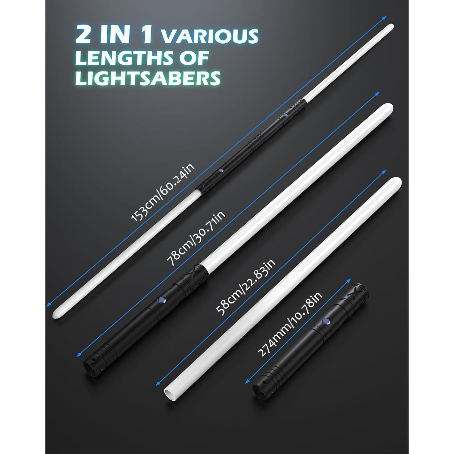 Sable de Luz 2 en 1 Saber Direct T029 12 Colores RGB