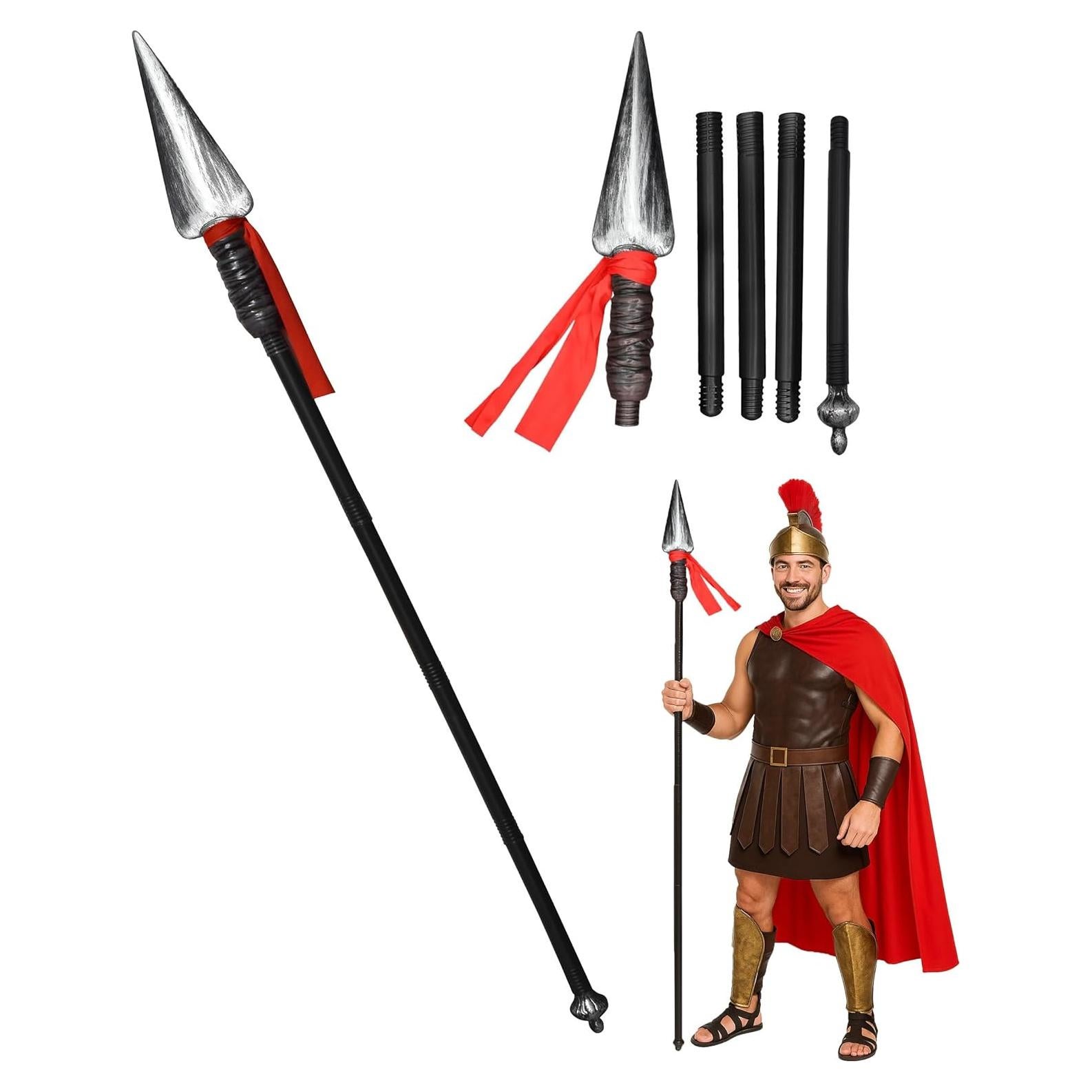 Lanza Espartana de Plástico Nicky Bigs 149,86 cm Disfraz