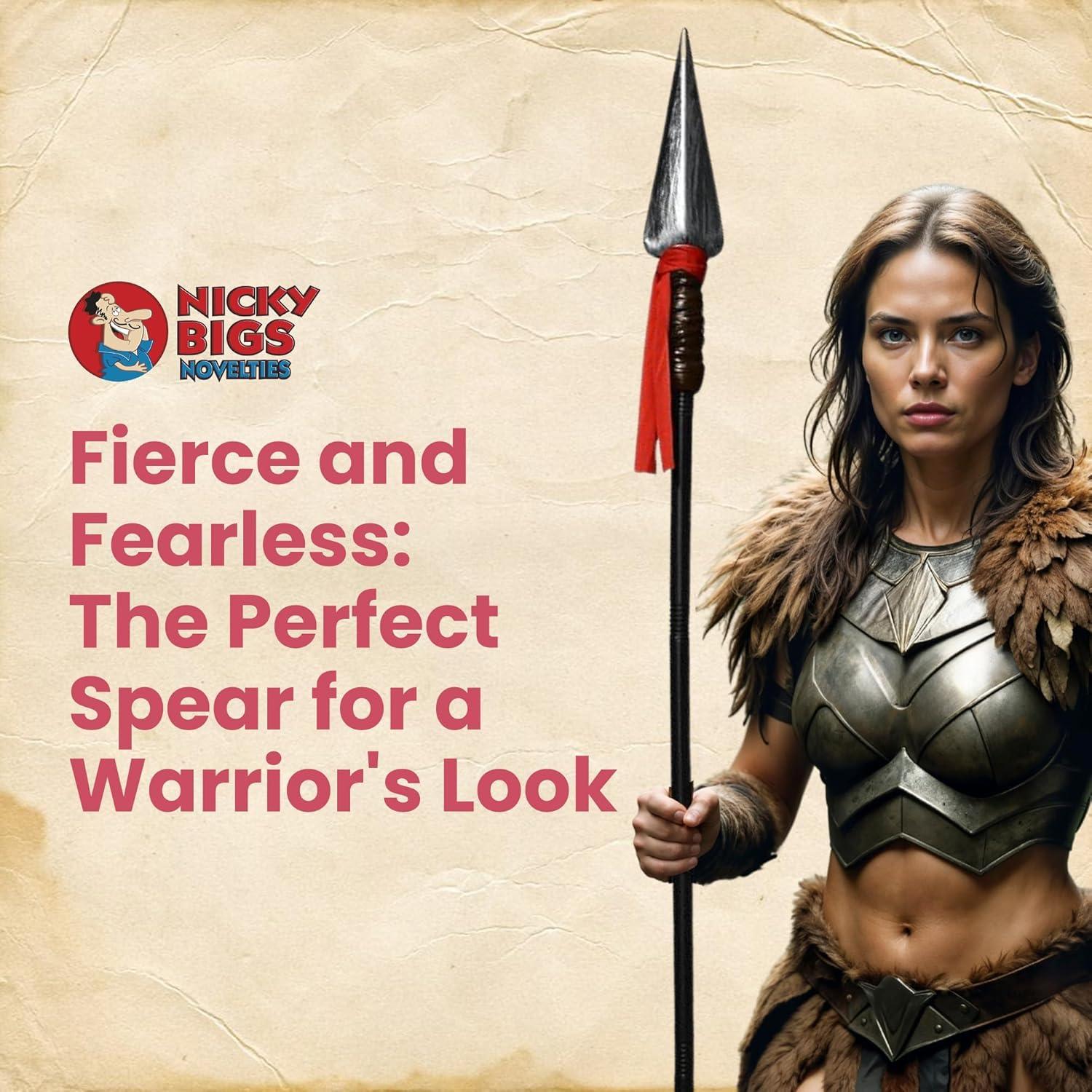 Lanza Espartana de Plástico Nicky Bigs 149,86 cm Disfraz