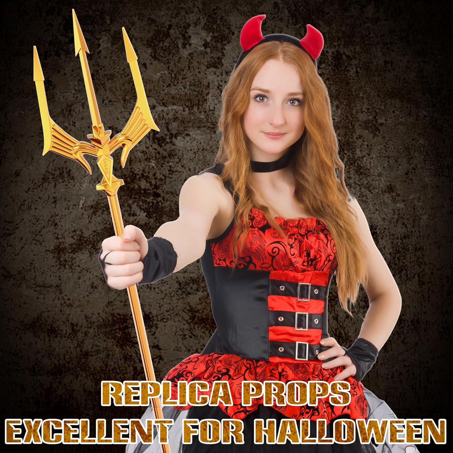 Tridente de Metal Udekit 1.41 kg Longitud Ajustable Halloween