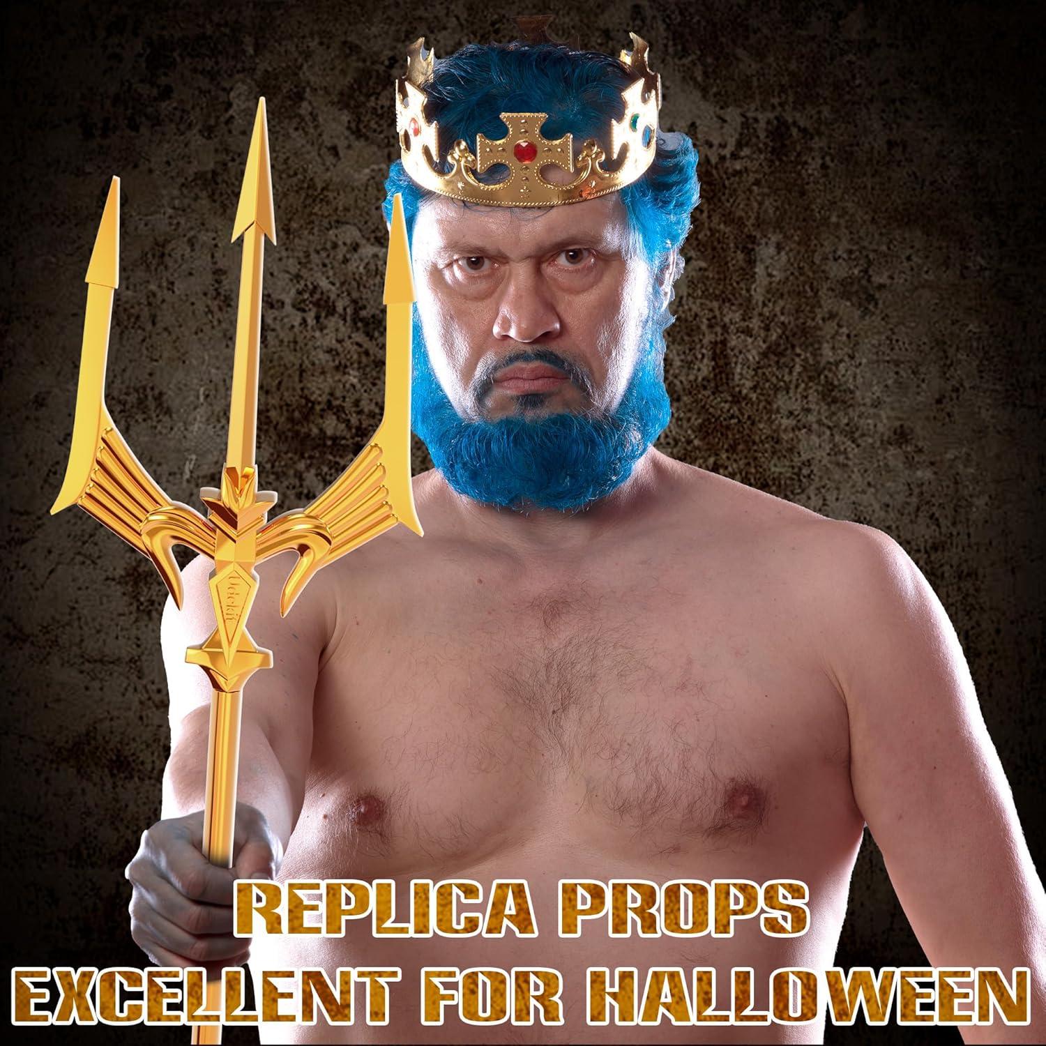 Tridente de Metal Udekit 1.41 kg Longitud Ajustable Halloween