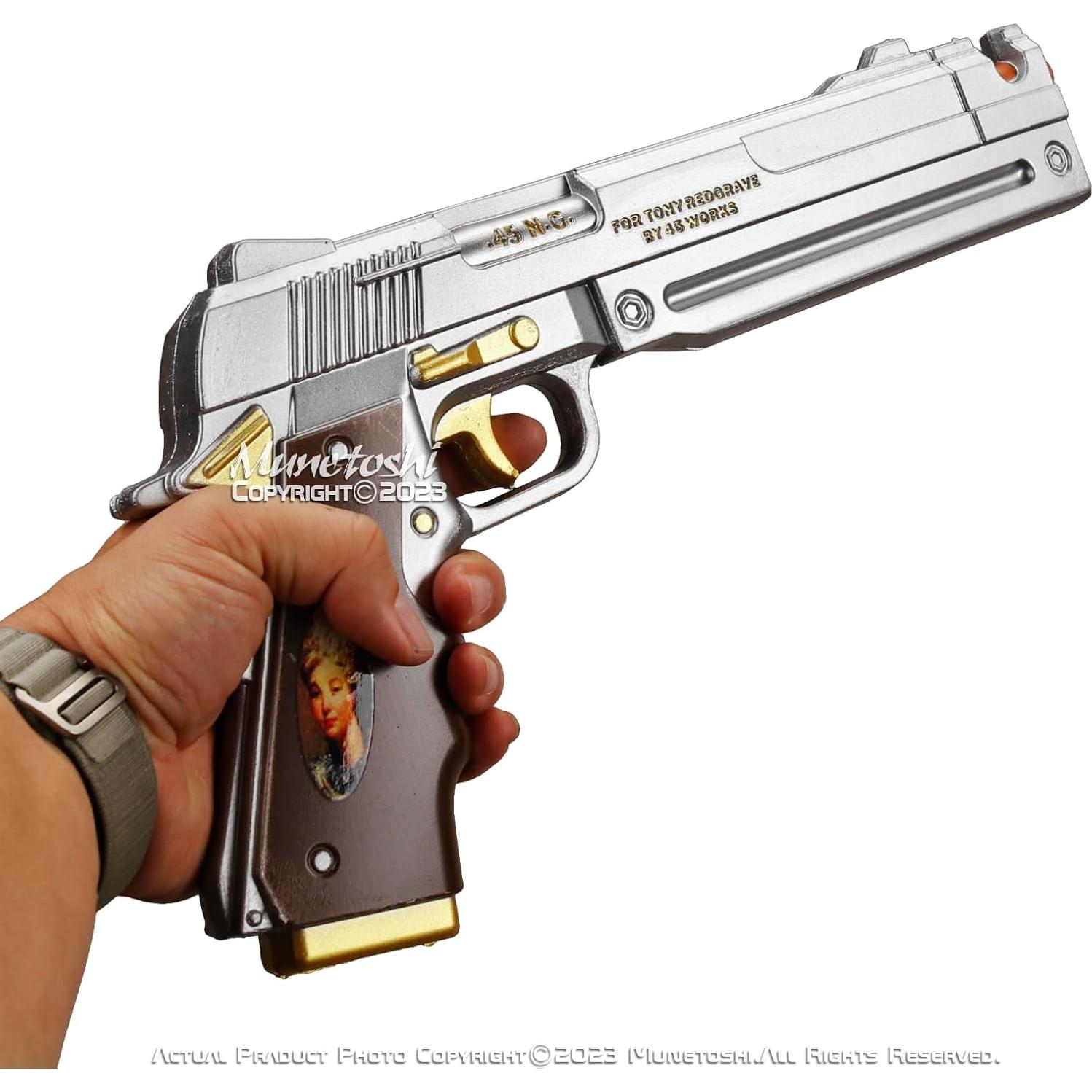 Munetoshi 14” Ivory Foam Pistols Dante Devil Cry Horror Fantasy Video Game Cosplay