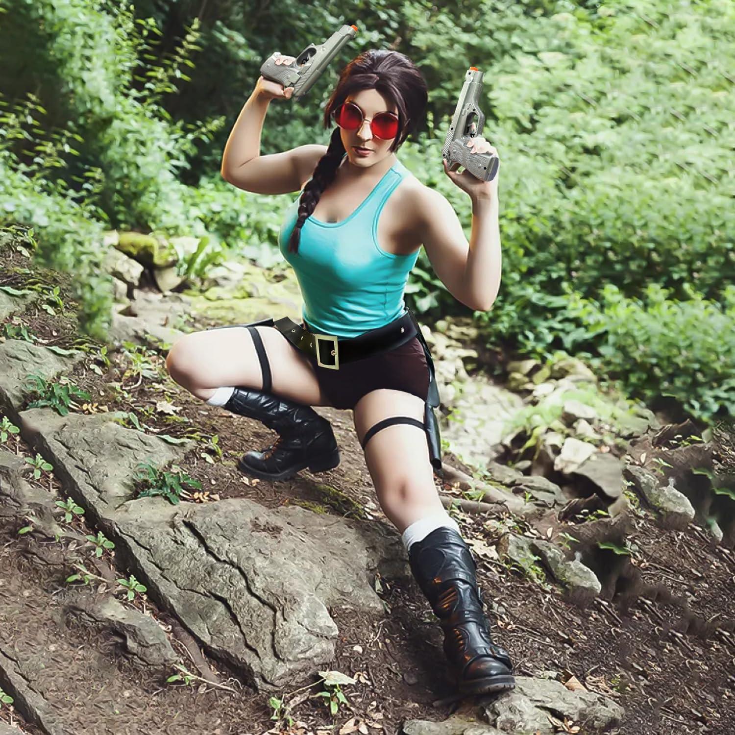 Funda de Muslo Ajustable SeptCity con 2 Pistolas Falsas