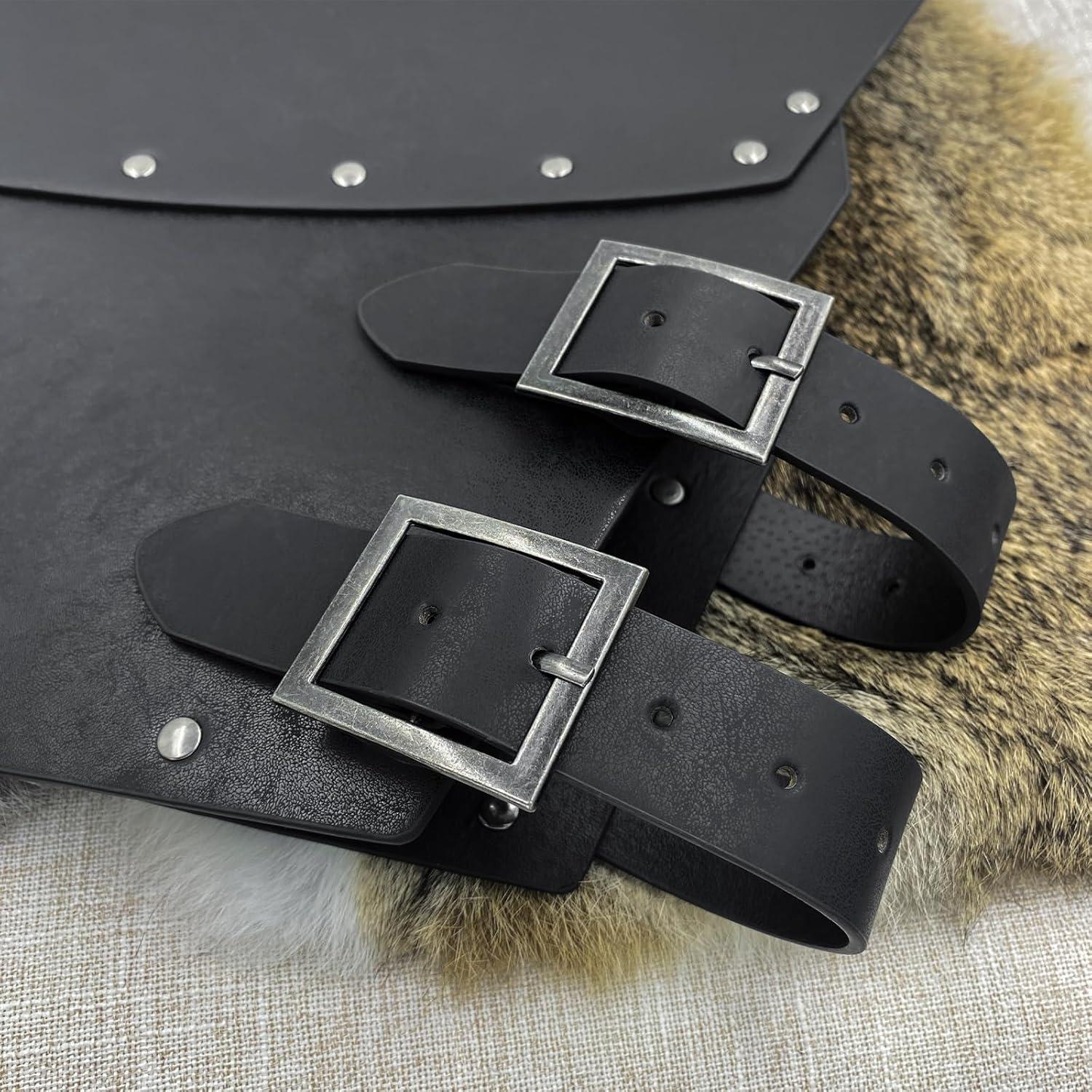 Armadura de Pecho de Cuero Sintético HiiFeuer Ajustable