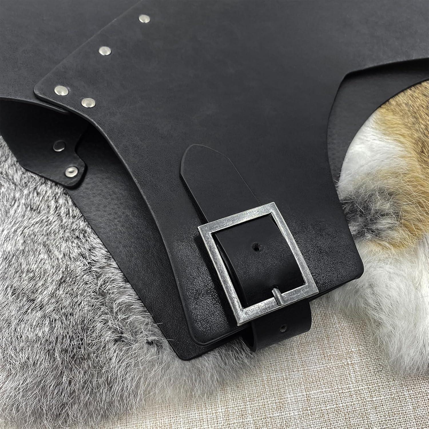 Armadura de Pecho de Cuero Sintético HiiFeuer Ajustable