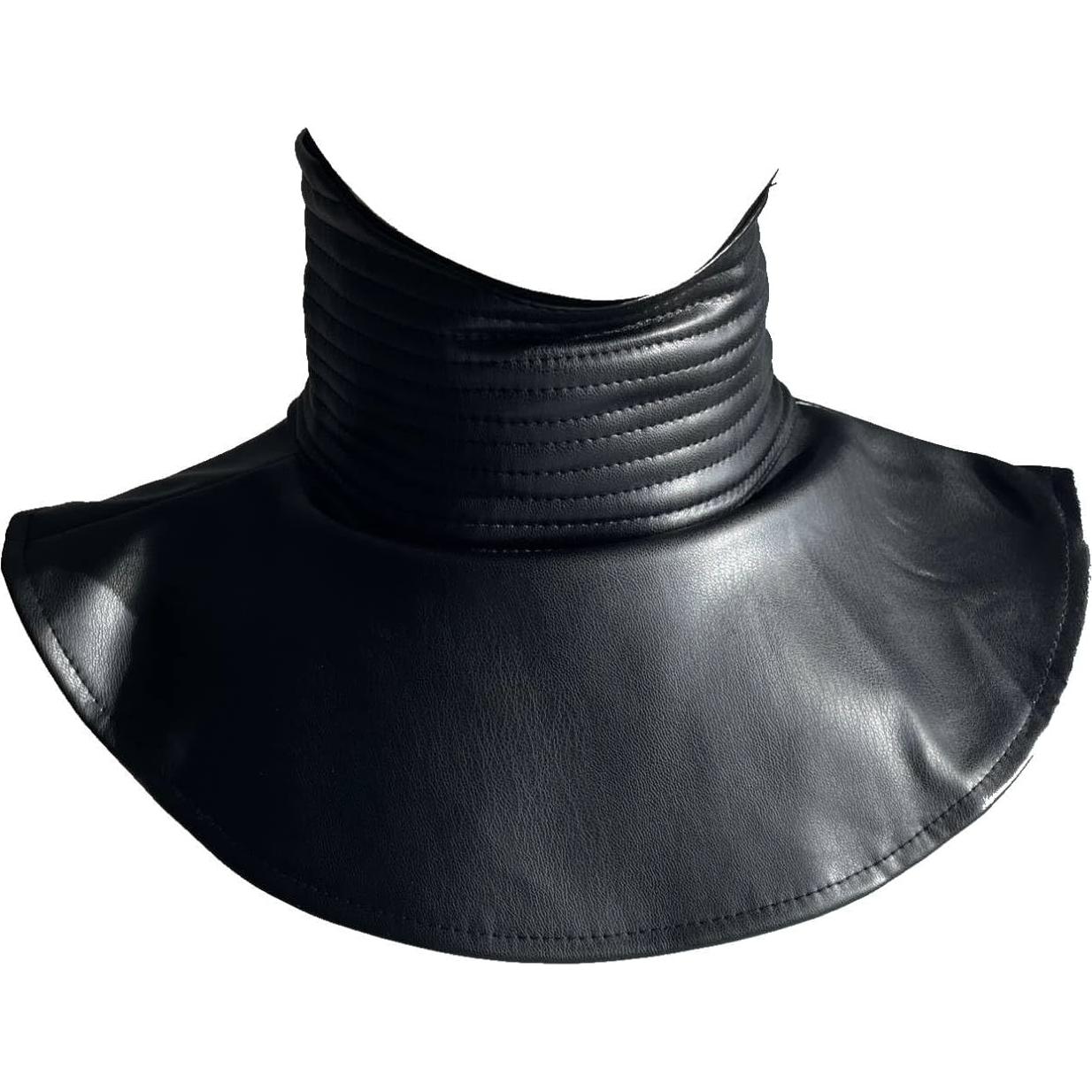 Sello de Cuello Acanalado Neopreno Negro para Disfraz