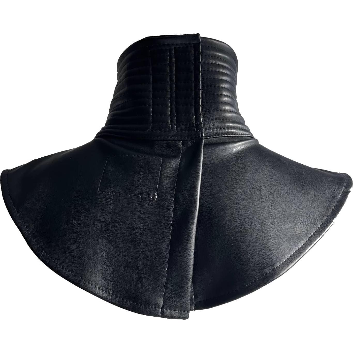 Sello de Cuello Acanalado Neopreno Negro para Disfraz
