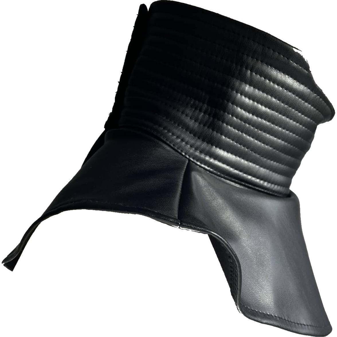 Sello de Cuello Acanalado Neopreno Negro para Disfraz