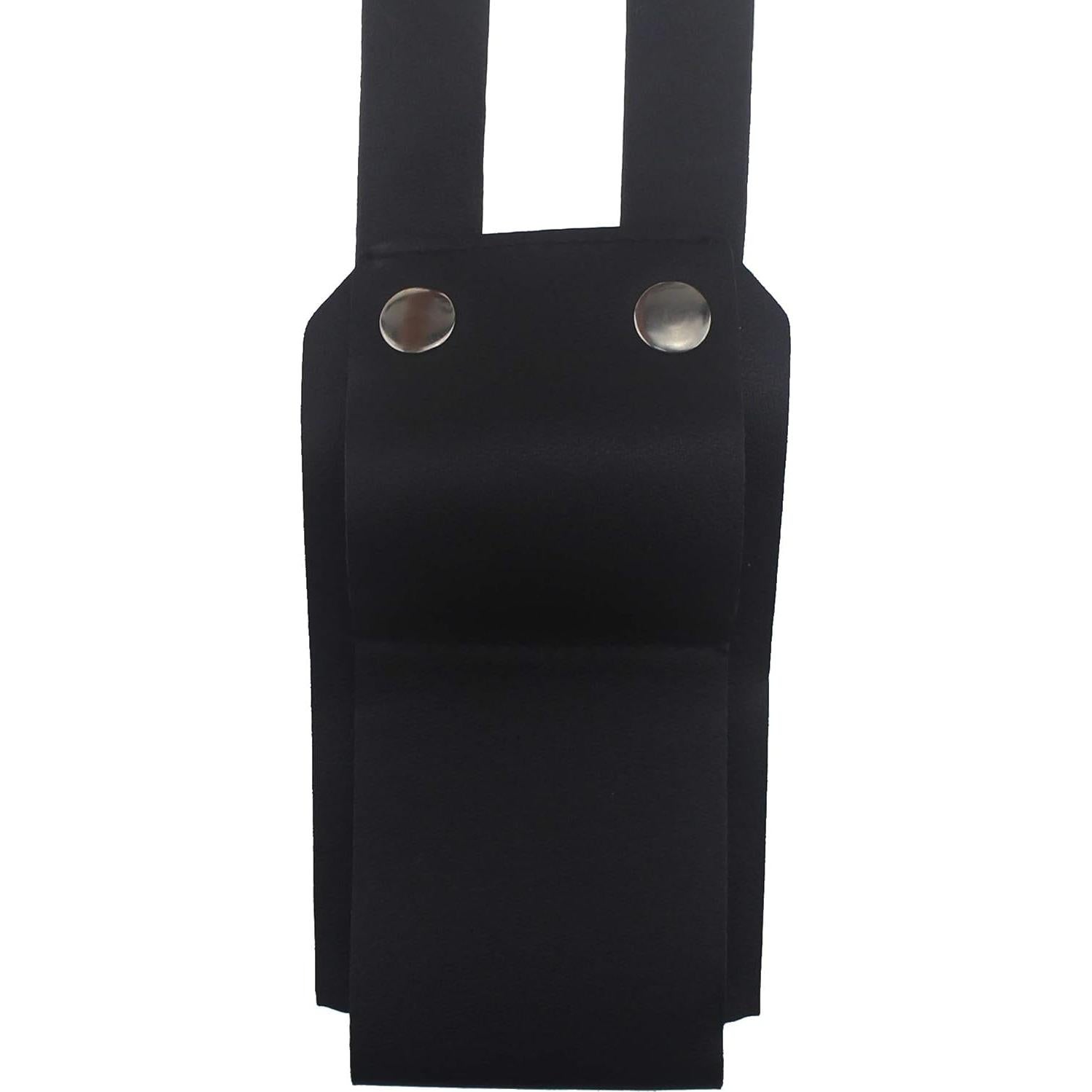 Funda de pistola ajustable Coolcoco de cuero sintético negra