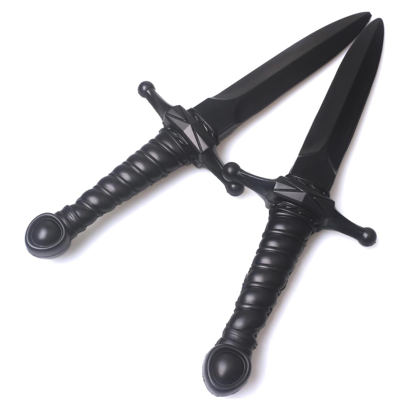 Daga de espuma Hoappa negra 38,1 cm - Paquete de 2