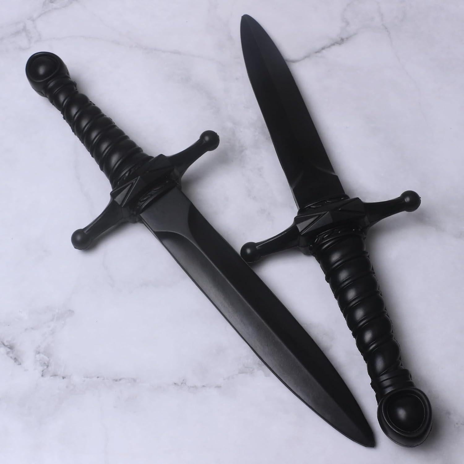 Daga de espuma Hoappa negra 38,1 cm - Paquete de 2