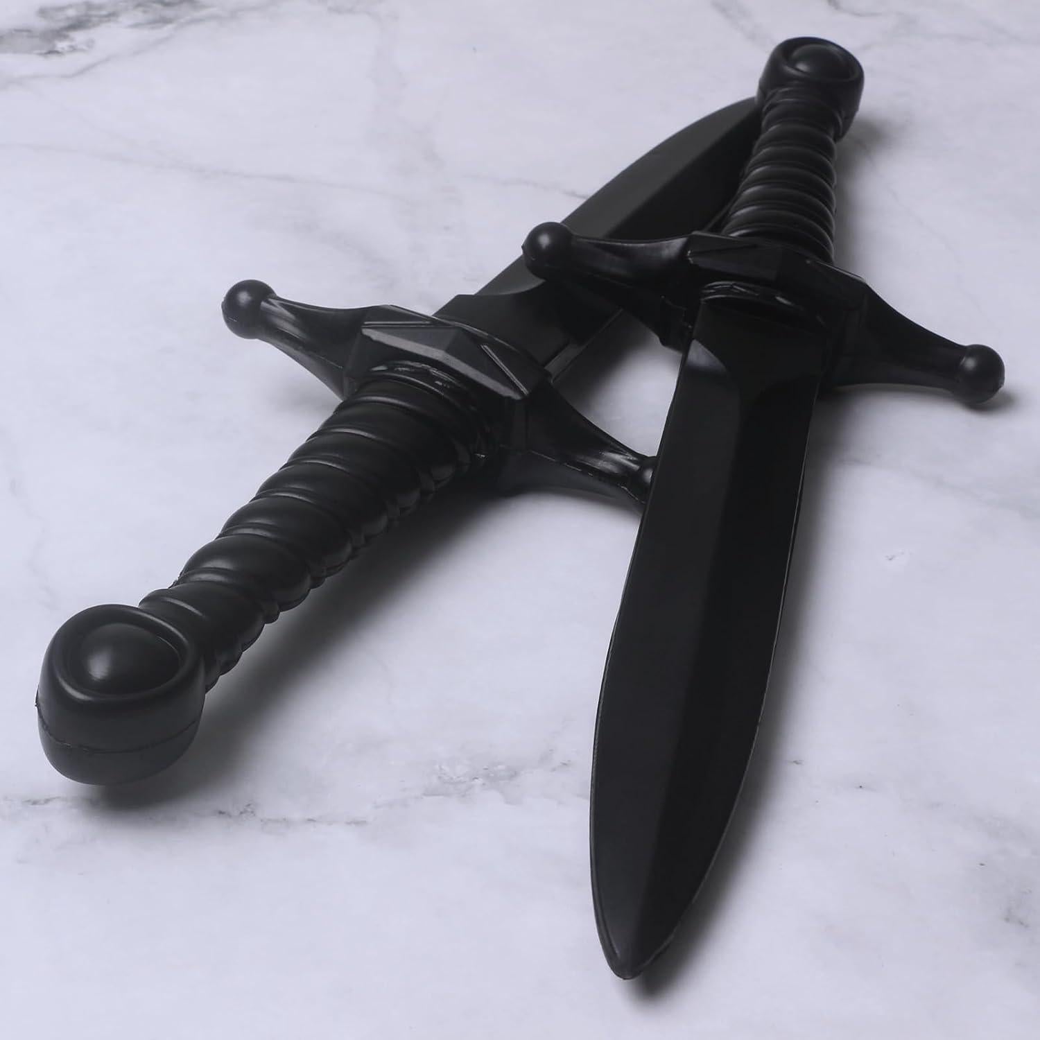 Daga de espuma Hoappa negra 38,1 cm - Paquete de 2