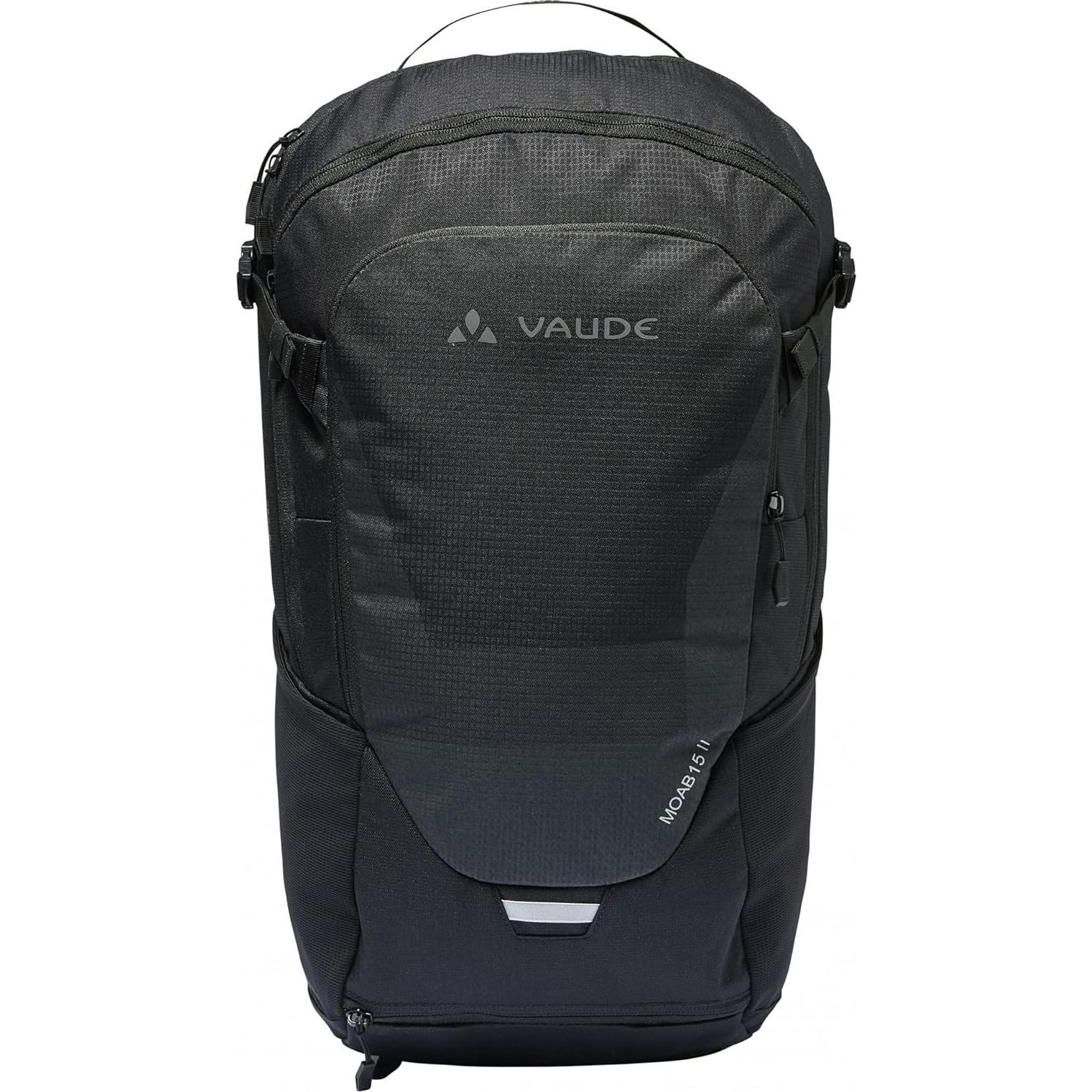 Mochila técnica VAUDE Moab 15L Negra unisex con cubierta lluvia