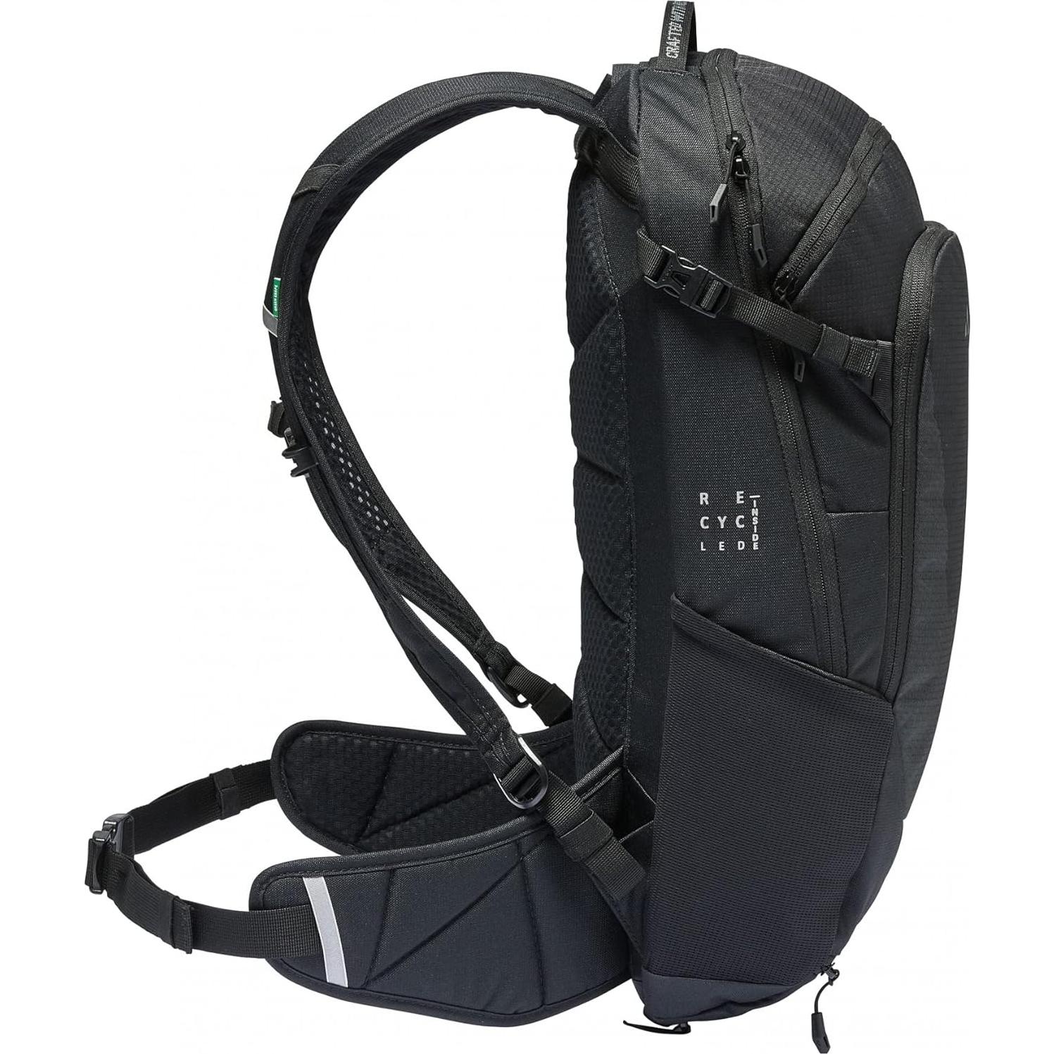 Mochila técnica VAUDE Moab 15L Negra unisex con cubierta lluvia