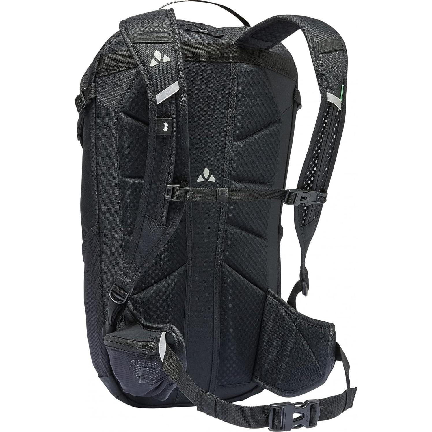 Mochila técnica VAUDE Moab 15L Negra unisex con cubierta lluvia