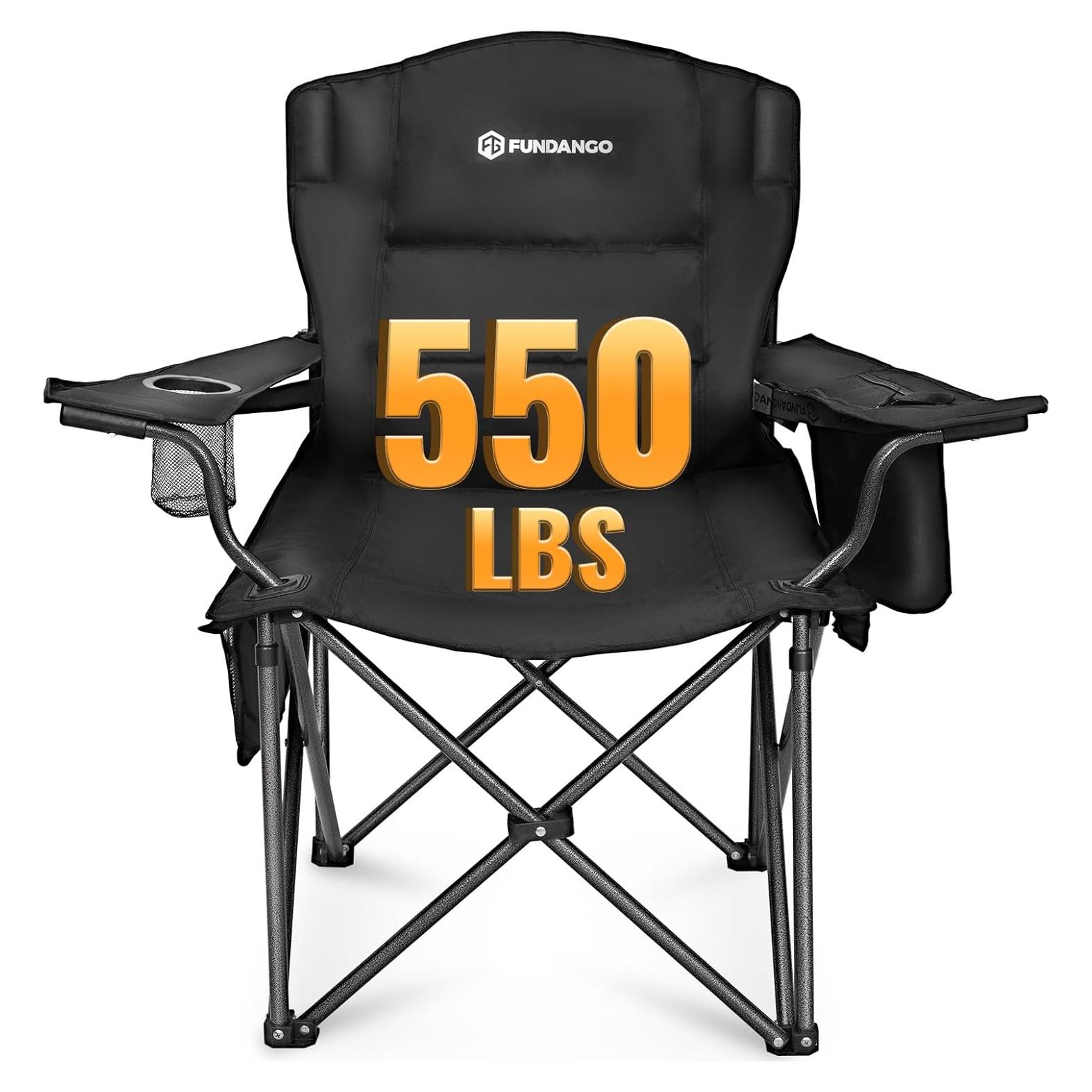 Silla de Camping Plegable Fundango Sobredimensionada 250 Kg