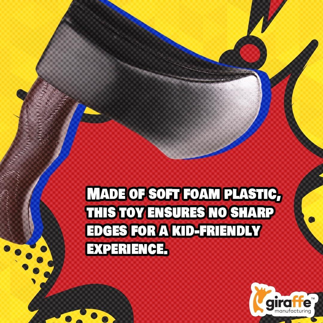 Hacha de Prop de Espuma Giraffe para Disfraces y Juegos