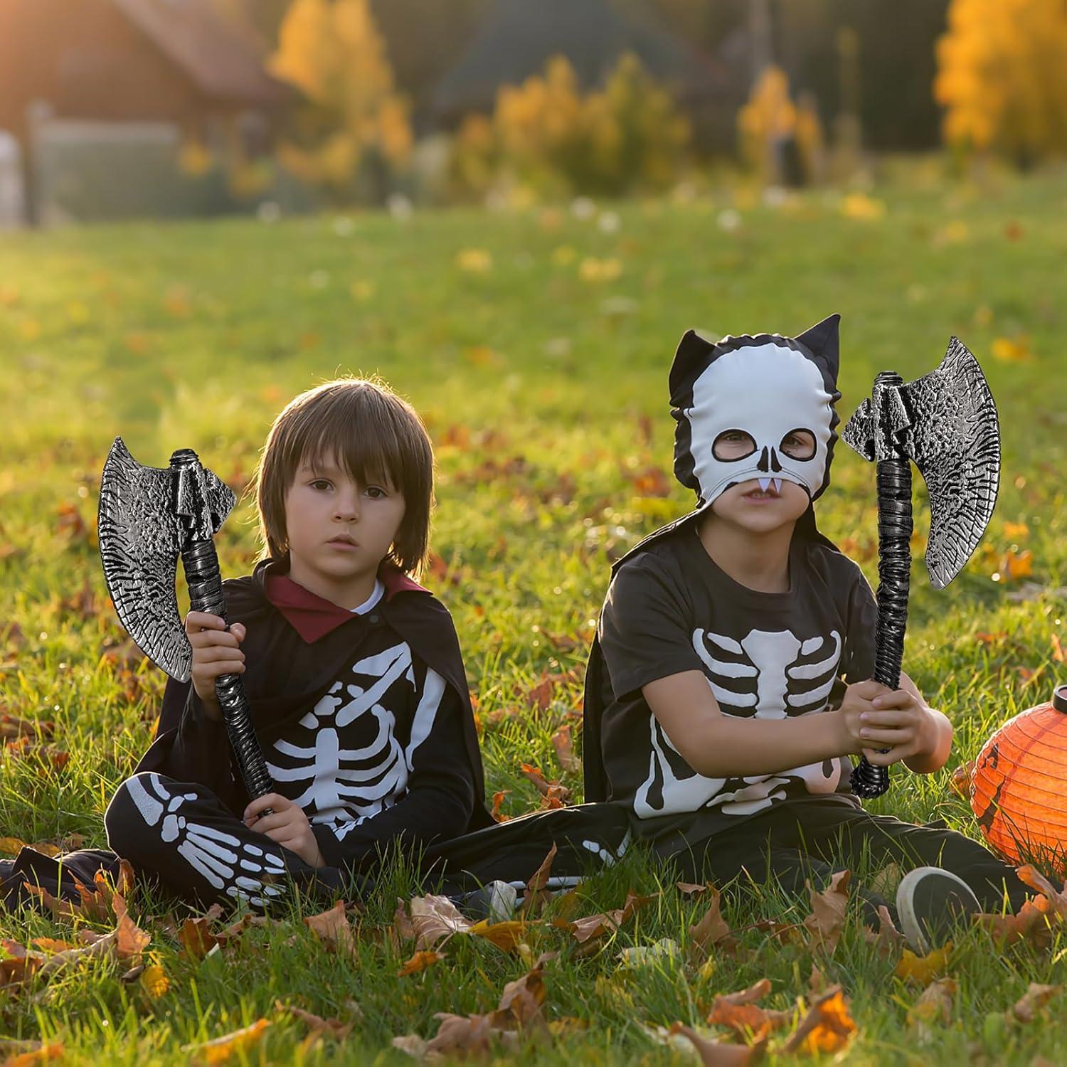 Hacha Vikingo de Plástico 47 cm Accesorio de Disfraz