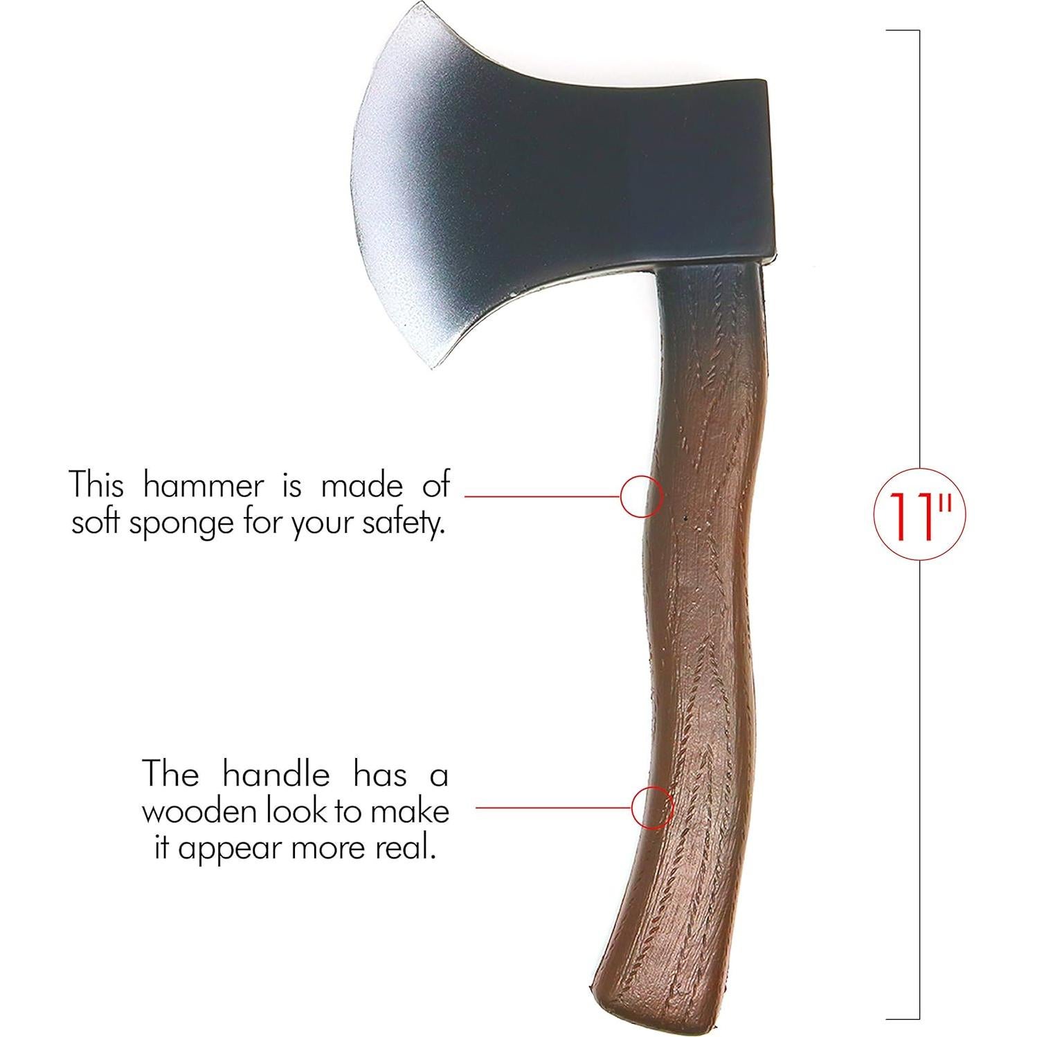 Hacha de Disfraz Skeleteen para Fiesta - 1 pieza