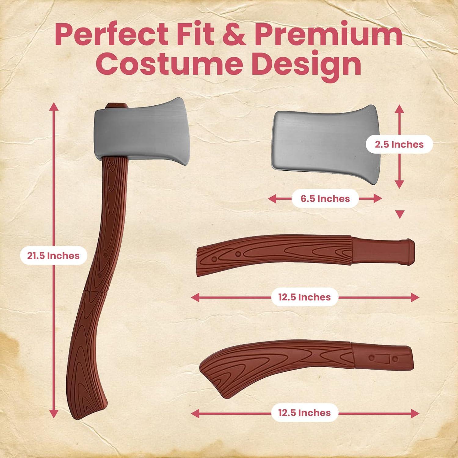 Hacha Falsa de Plástico Nicky Bigs 54,61 cm Desmontable