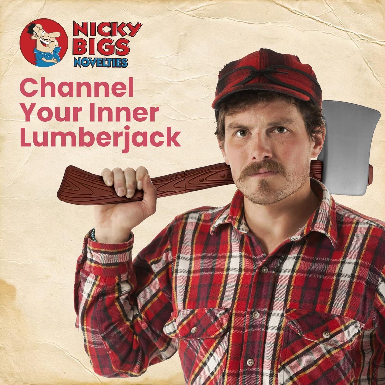 Hacha Falsa de Plástico Nicky Bigs 54,61 cm Desmontable