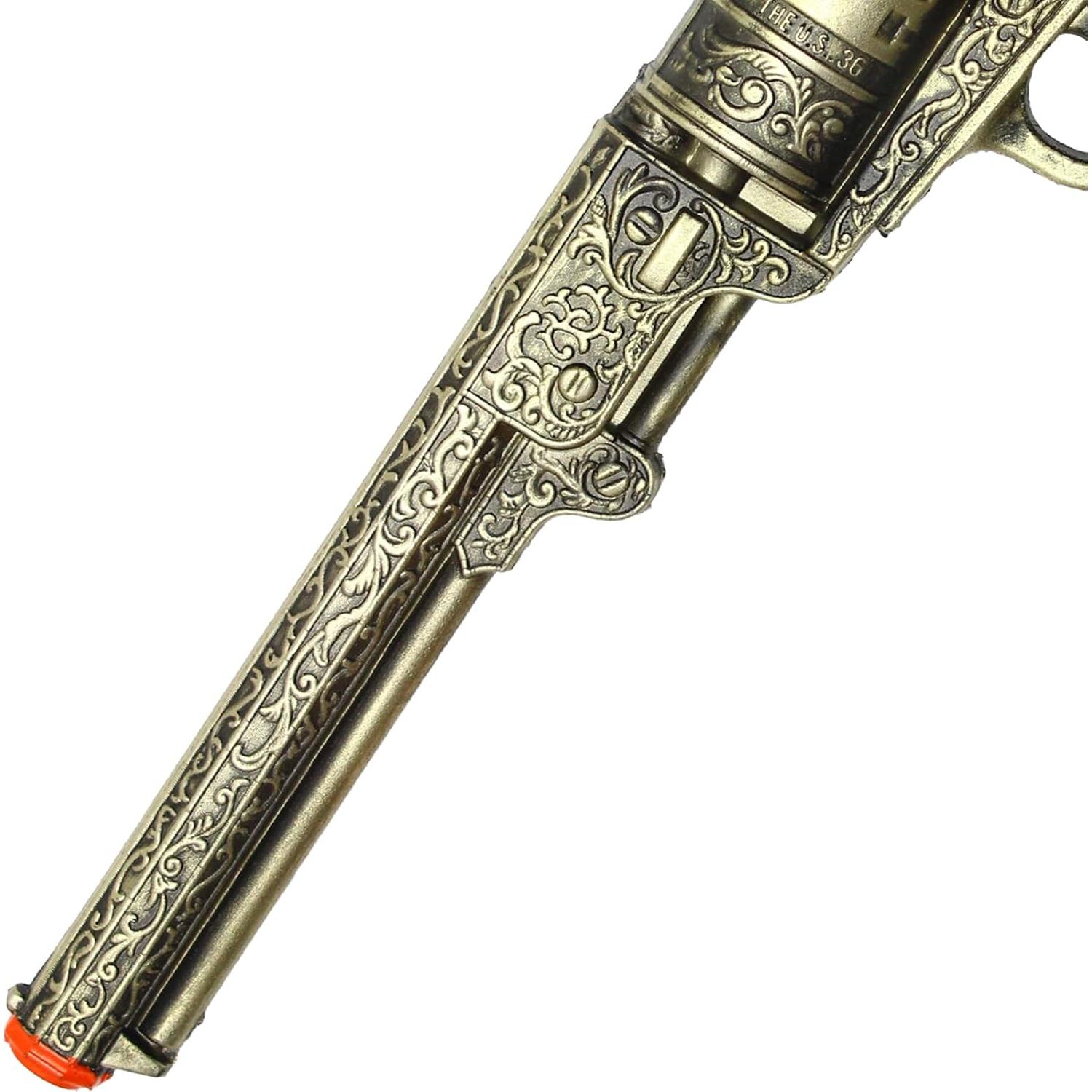 Revólver Decorativo de Espuma LALAPORT 33 cm Oro