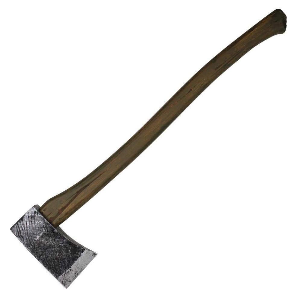 Hacha de espuma cromada 68,58 cm para LARP y cosplay