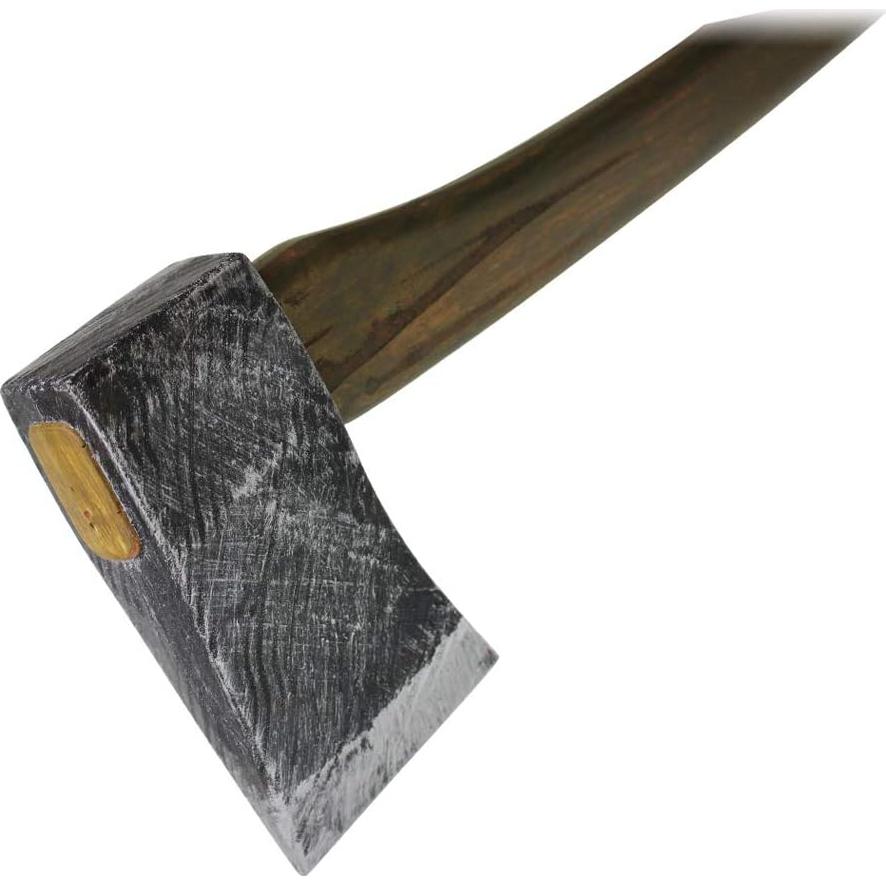 Hacha de espuma cromada 68,58 cm para LARP y cosplay