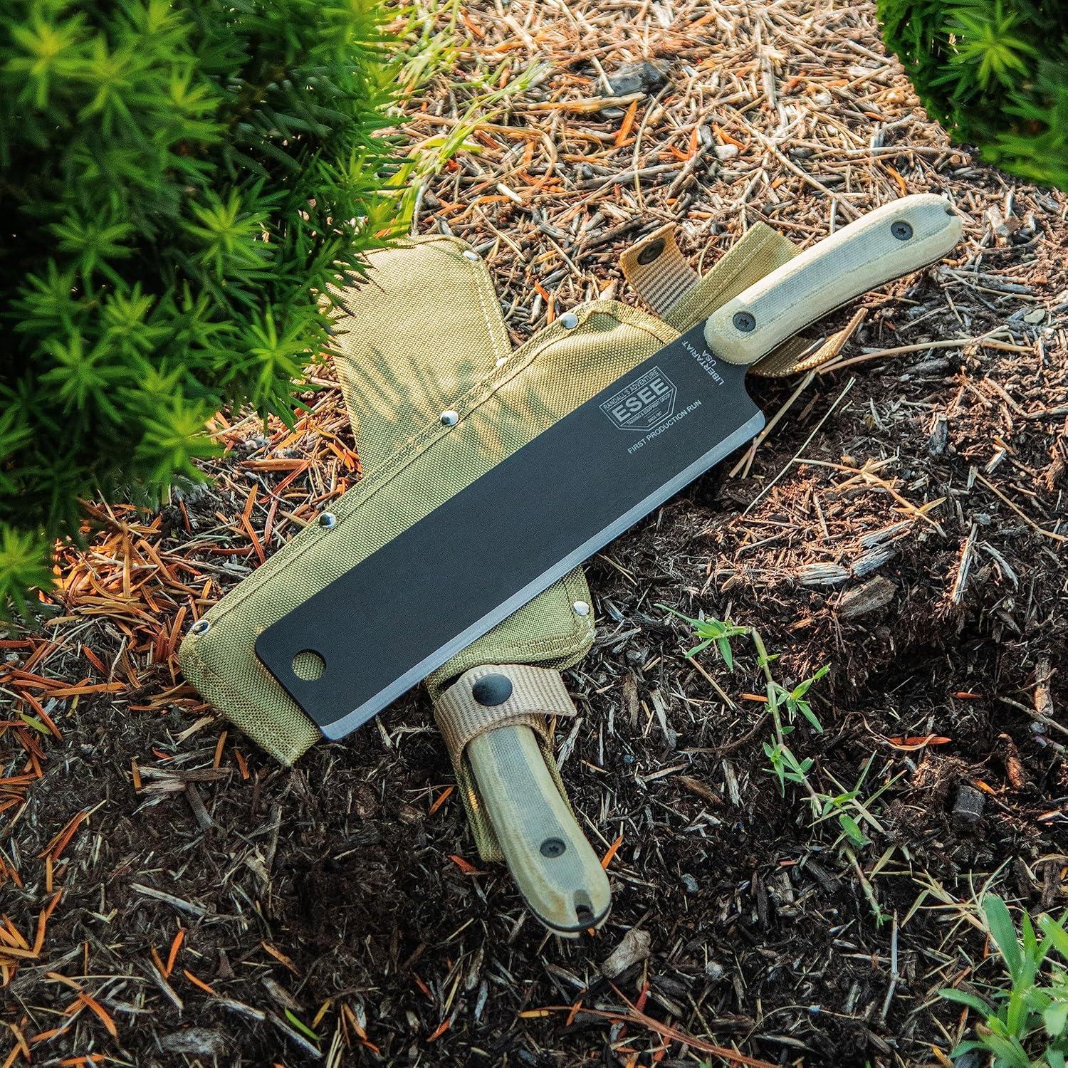 Machete ESEE Libertariat 22.9 cm Acero Carbono Mango Micarta