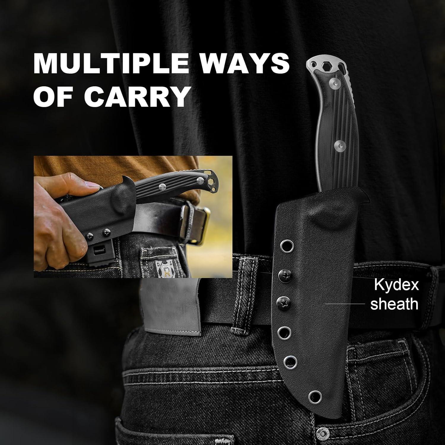 Cuchillo de Caza Kizer Ursa Major 11.3 cm Hoja AEB-L con Funda