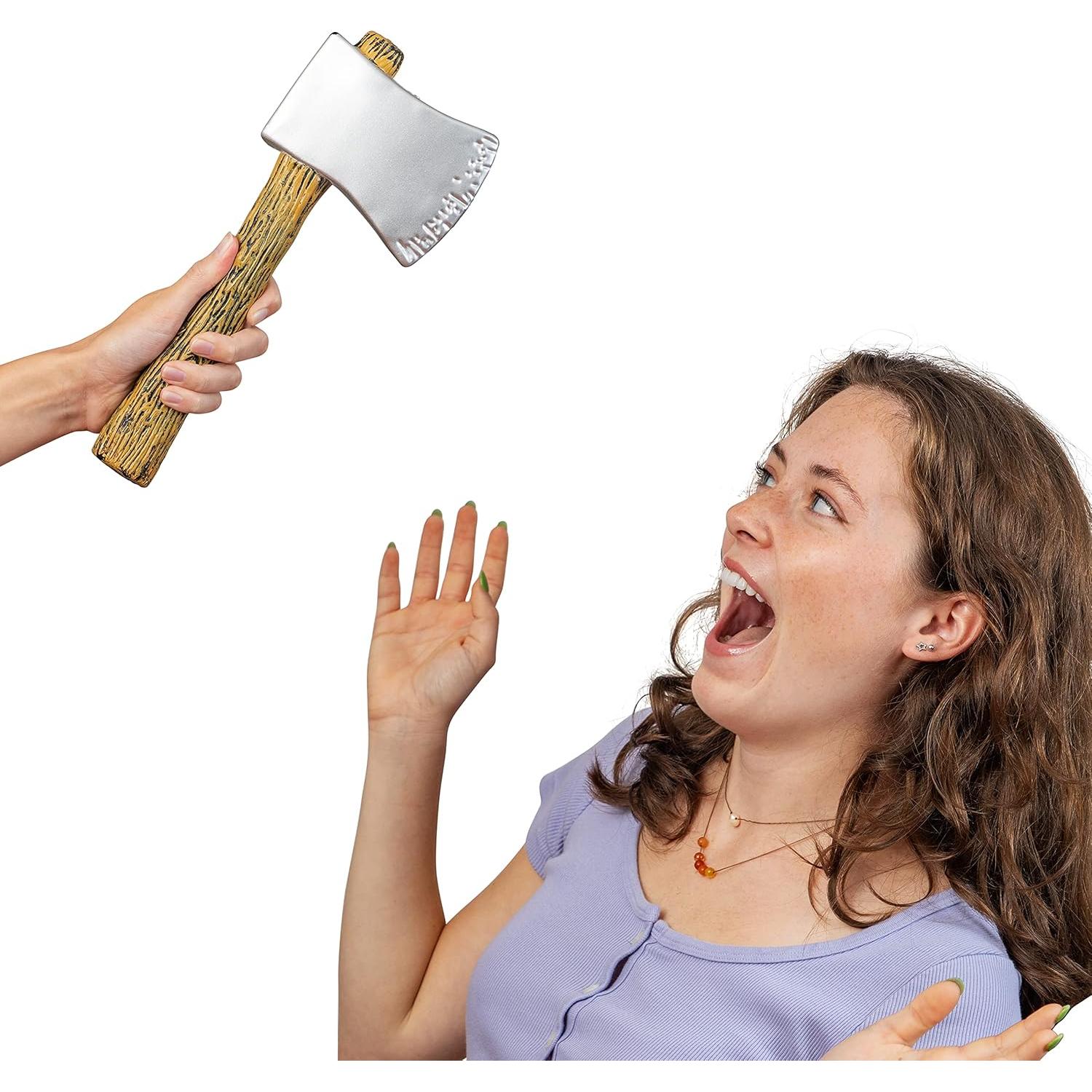 Hacha Juguete Skeleteen para Disfraz de Leñador 29,66 cm