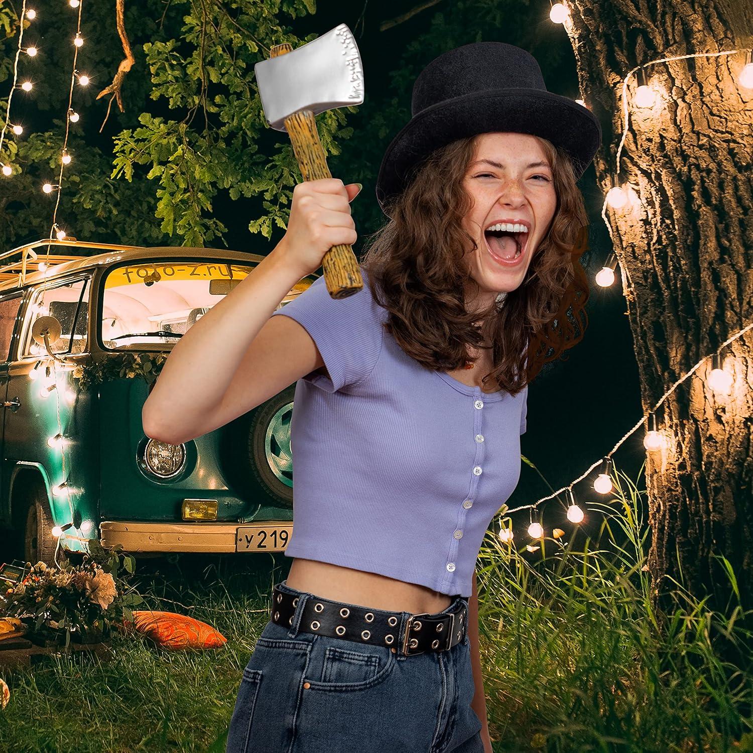 Hacha Juguete Skeleteen para Disfraz de Leñador 29,66 cm