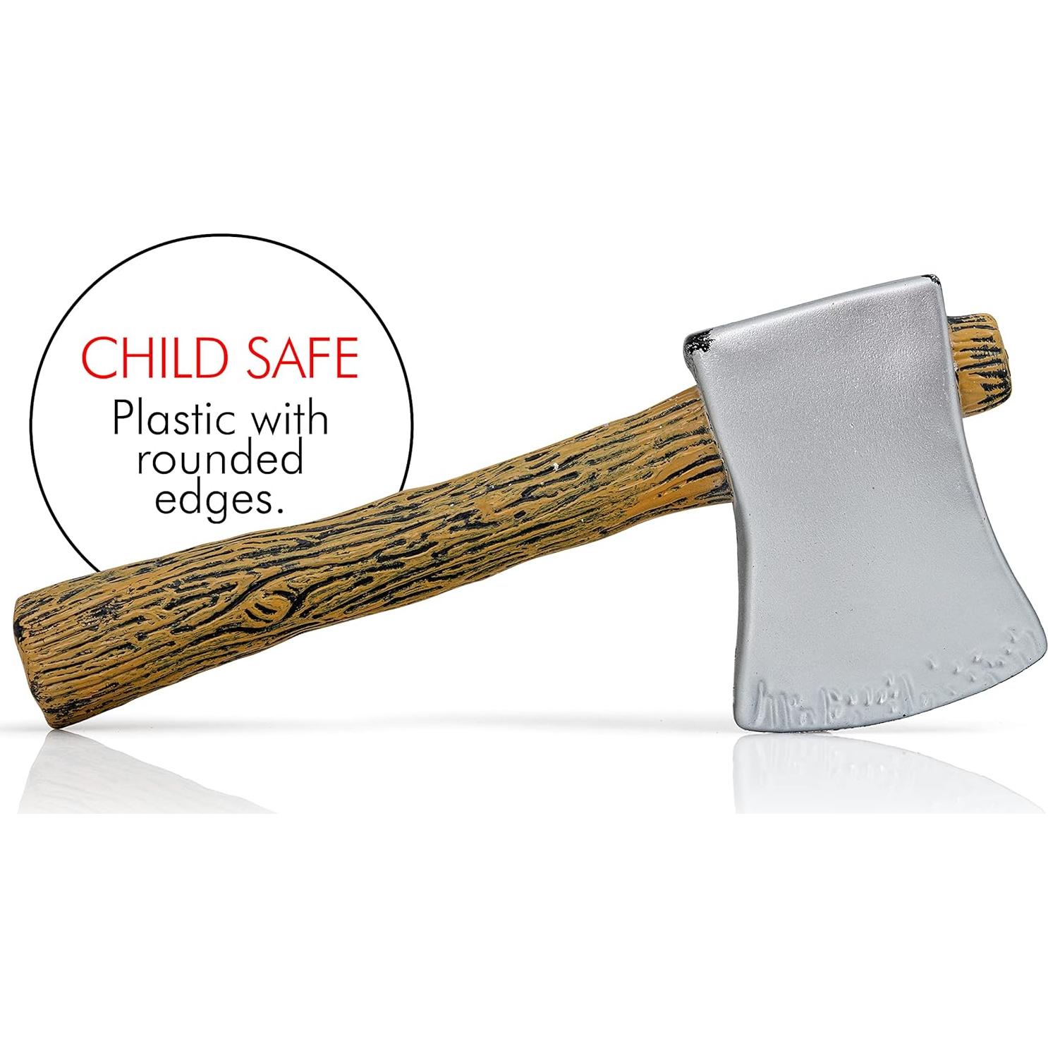 Hacha Juguete Skeleteen para Disfraz de Leñador 29,66 cm