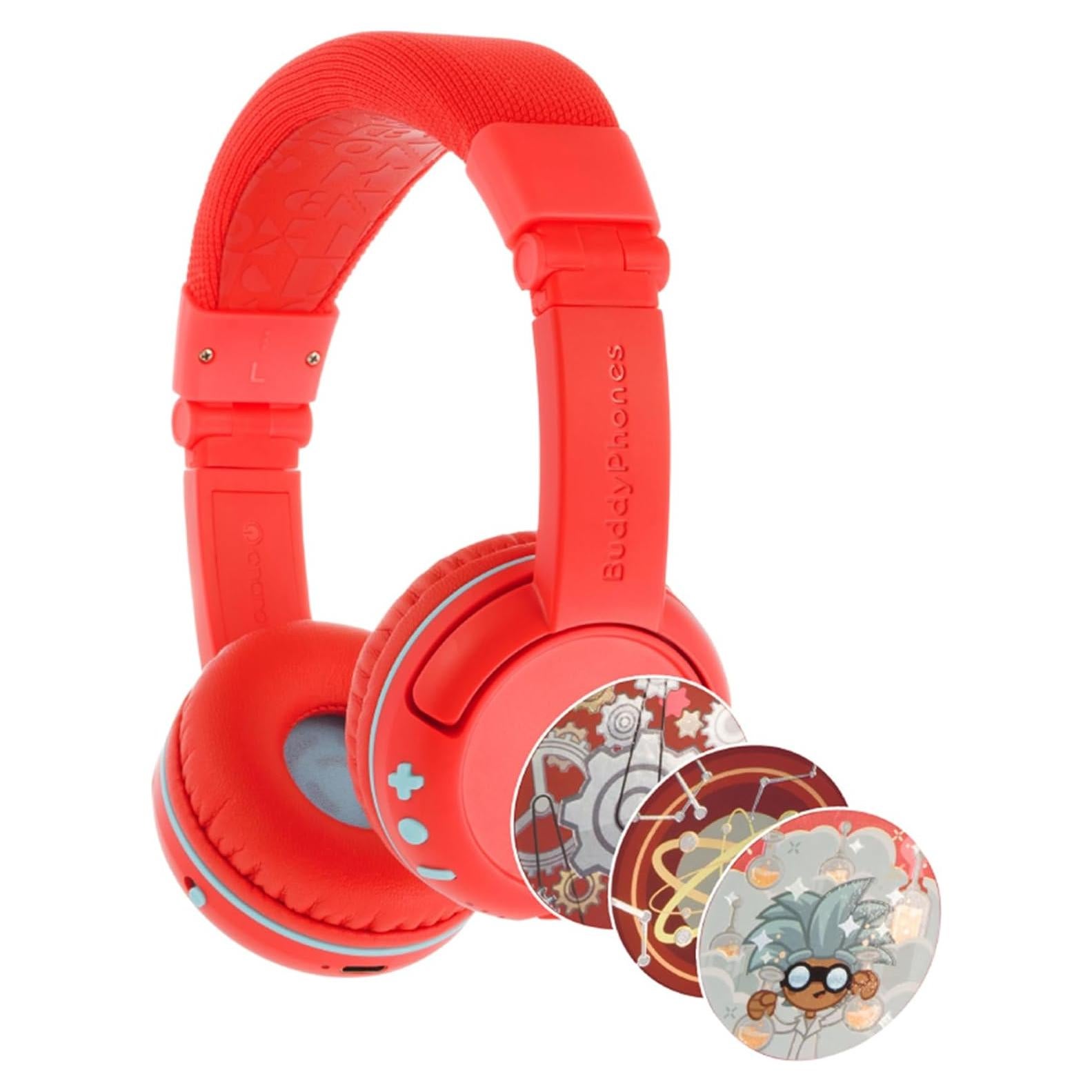 Made for Amazon Bluetooth Kids Headphones Age (3-7) | Red