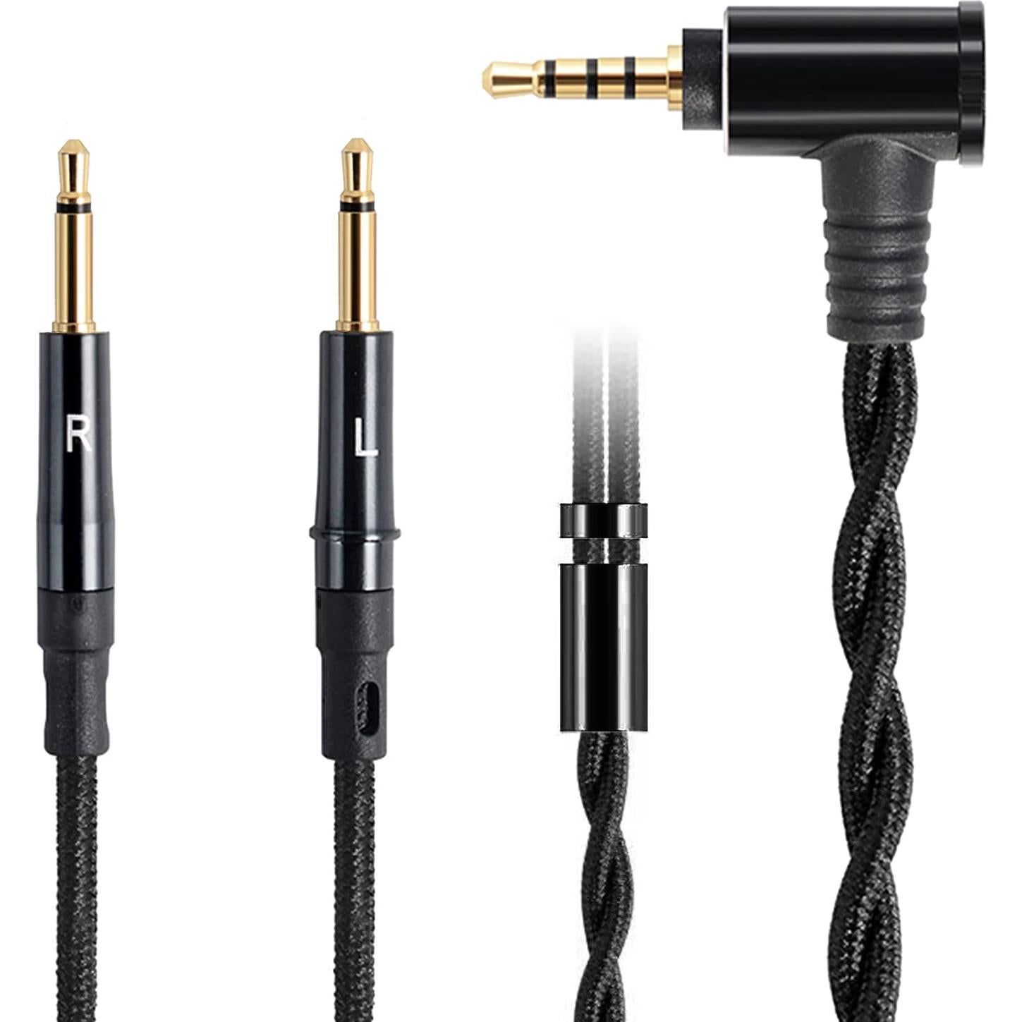 Cable de Reemplazo de Audio FAAEAL 1.5m para Auriculares 2.5mm